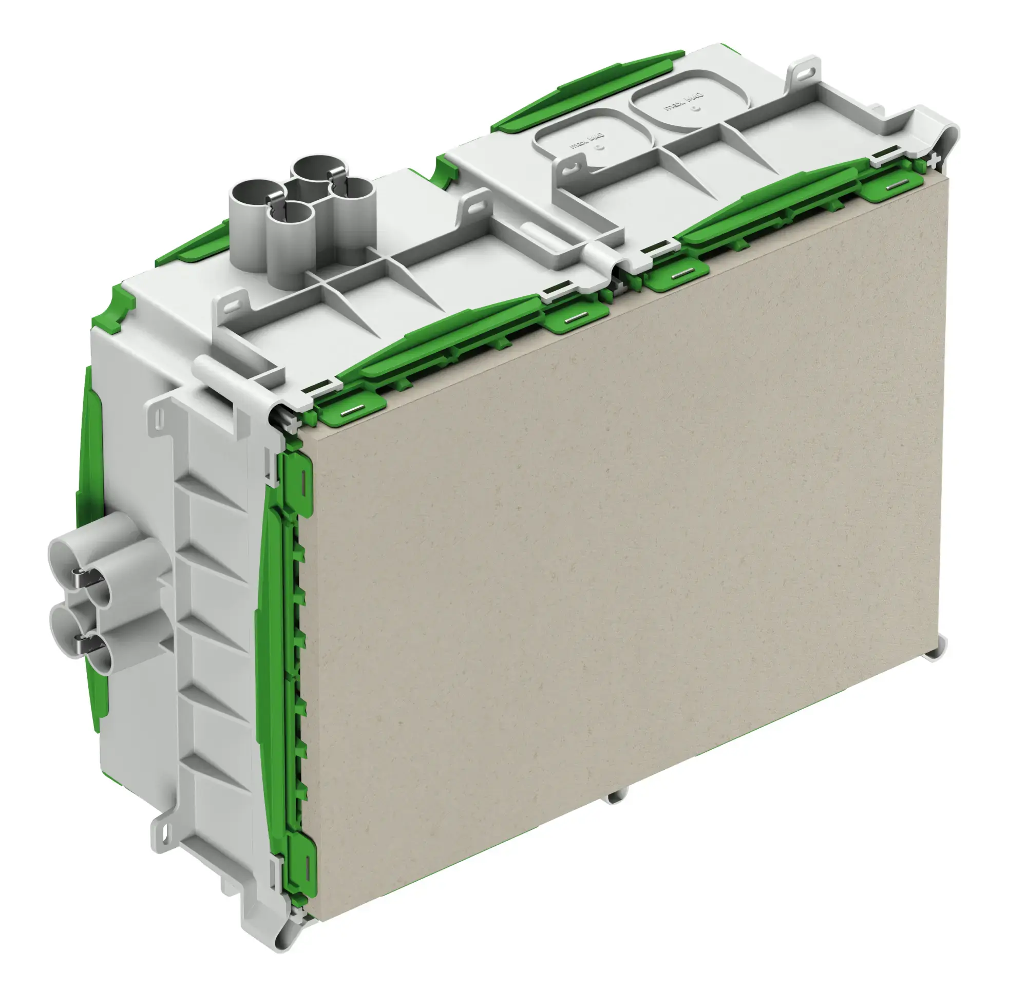 Spelsberg 98220202 Installation housing, green, Type of protection IP30, Suitable for concrete construction, for LED, Rated insulation voltage 400V AC, Halogen free (img_001)