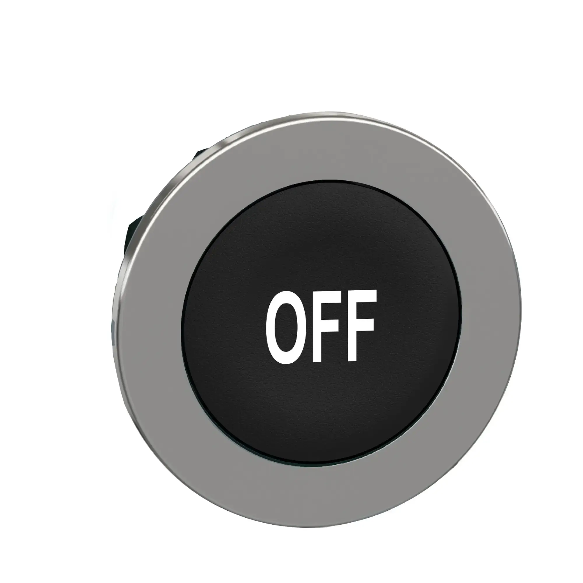 Schneider Electric ZB4FA235 Pushbutton, Front Element, Harmony XB4F, Metal, 30mm, Black, Labeled OFF, Momentary (img_002)