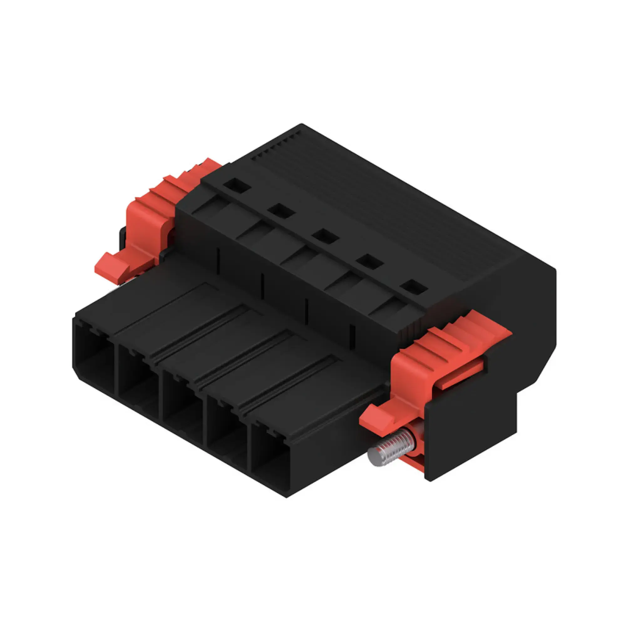Weidmüller 1124840000 PCB connector (wire connection), 800 V, 57 A, Pitch in mm: 7.62, 10 mm², Number of poles: 5, PUSH IN without actuator, Tension-clamp connection, Box (img_001) Weidmüller 1124840000 PCB connector (wire connection), 800 V, 57 A, Pitch in mm: 7.62, 10 mm², Number of poles: 5, PUSH IN without actuator, Tension-clamp connection, Box (img_001)