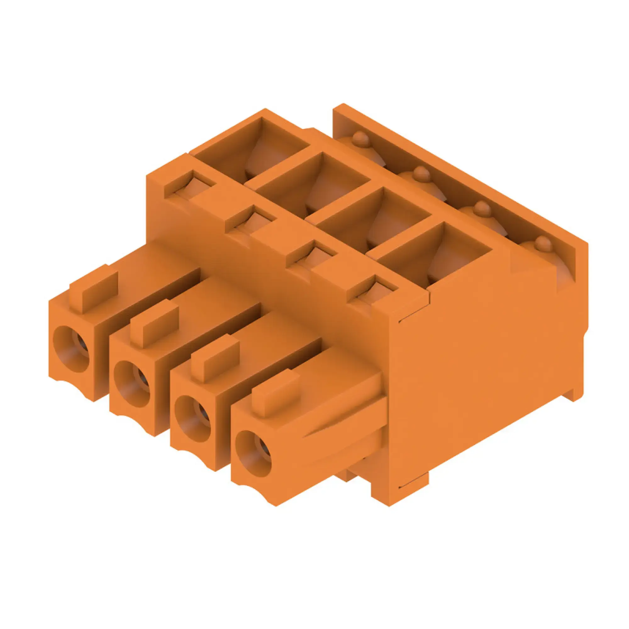 Weidmüller 1939840000 PCB connector (wire connection), 160 V, 17.5 A, Pitch in mm: 3.81, 1.5 mm², Number of poles: 4, Clamping yoke connection, Box (img_001)