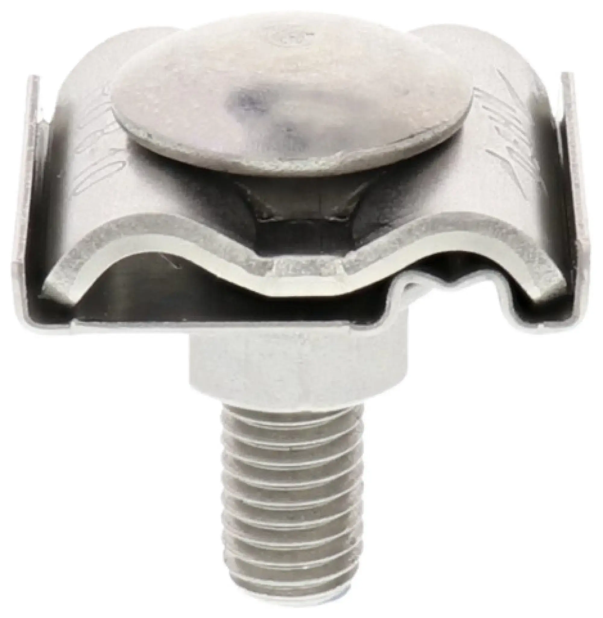 Dehn 540263 Uni earth clamp w. truss head screw, self-locking nut w. serr. bearing M10 (img_001) Dehn 540263 Uni earth clamp w. truss head screw, self-locking nut w. serr. bearing M10 (img_001)