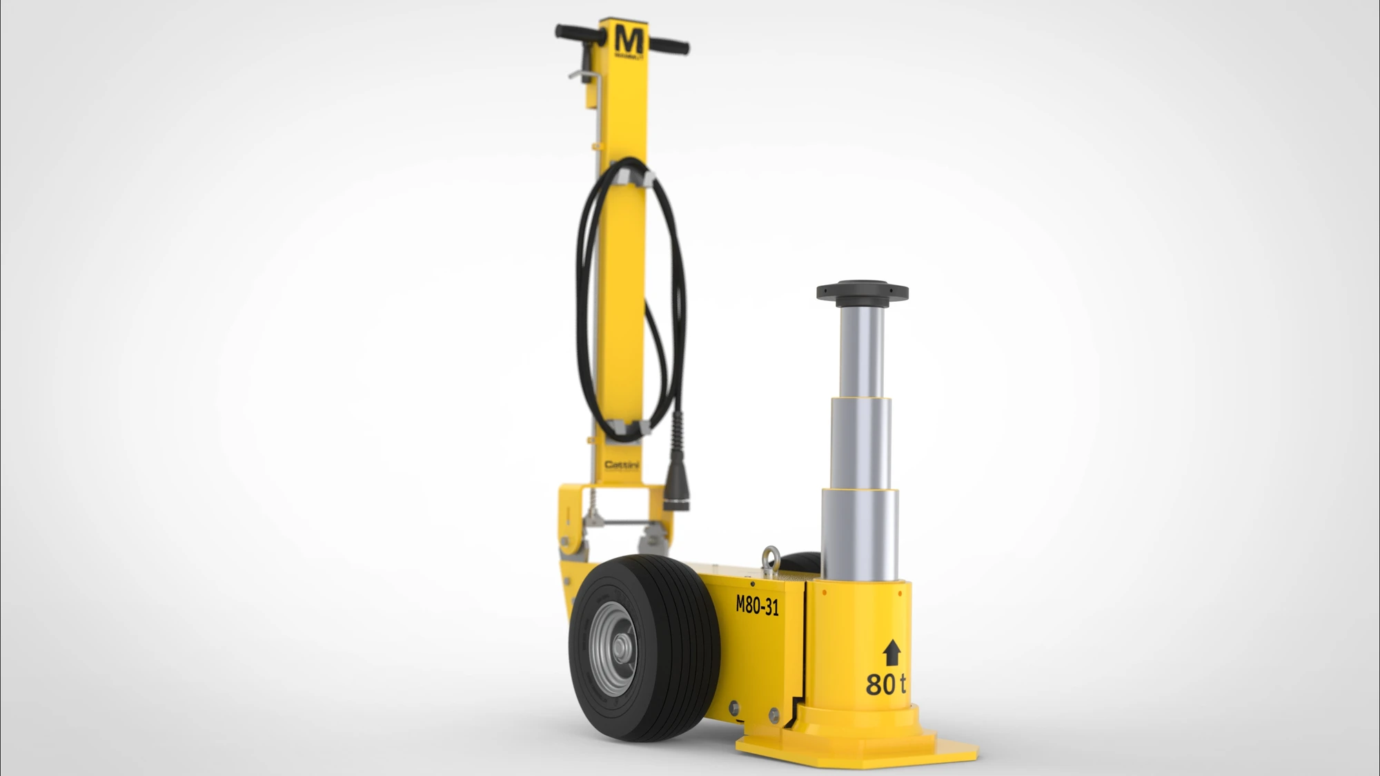 Cattini M80/31 MAMMUT Oil-Pneumatic Jacks load capacity= 80/50/25 t.; pistons=3; min. height = 310.00 mm (img_005) Cattini M80/31 MAMMUT Oil-Pneumatic Jacks load capacity= 80/50/25 t.; pistons=3; min. height = 310.00 mm (img_005)