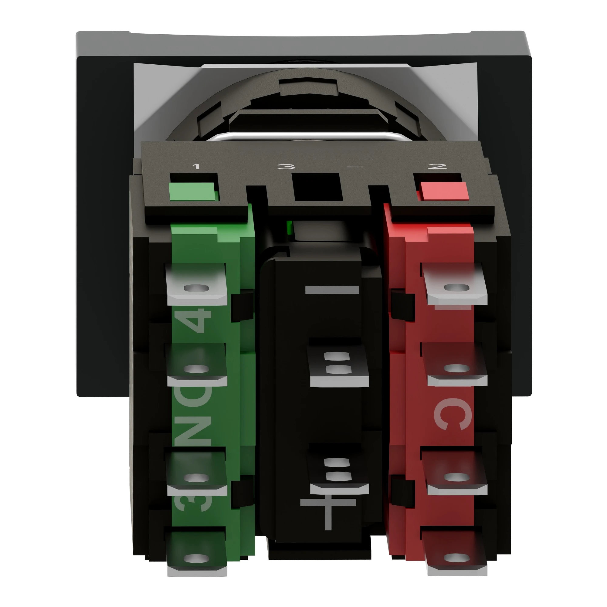 Schneider Electric XB6DW3B5B Illuminated push-button, green Ø 16, flat, without latching, 24V, 1NO+1NC (img_003) Schneider Electric XB6DW3B5B Illuminated push-button, green Ø 16, flat, without latching, 24V, 1NO+1NC (img_003)