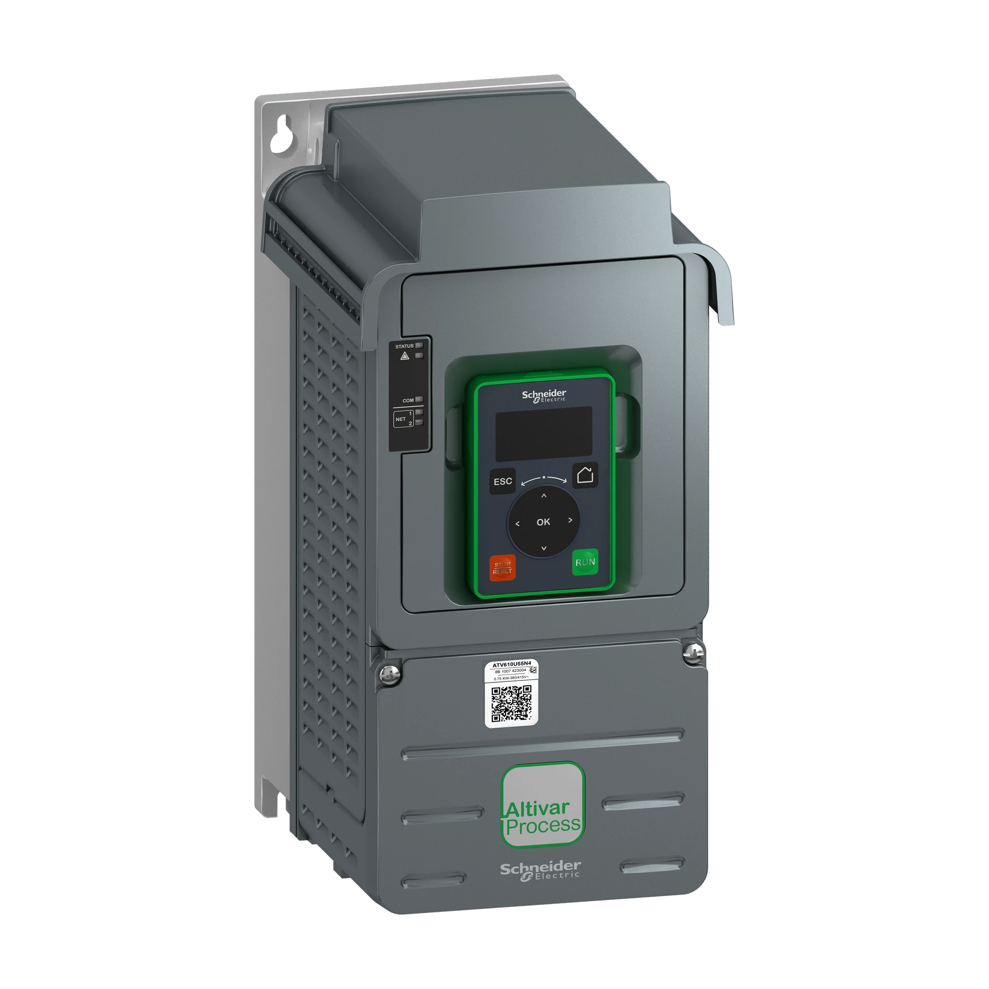 Schneider Electric ATV610U55N4 Frequenzumrichter, Easy Altivar 610, 5,5kW, 380-460V AC, IP20 (img_001)