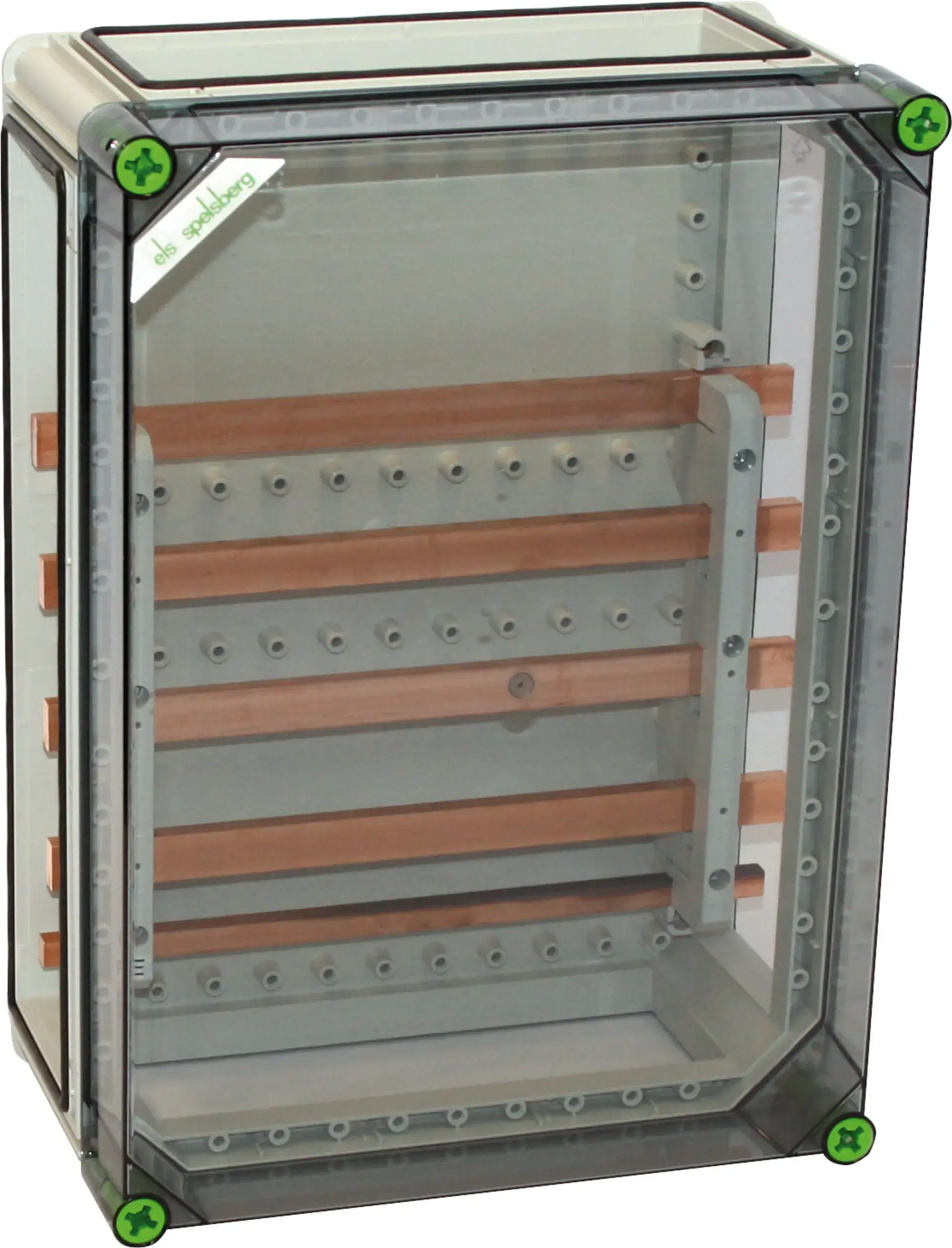 Spelsberg 04135401 Busbar enclosures, Type of protection IP65, Impact strength IK08, Protection class II, Rated insulation voltage 690V AC, Halogen free (img_001)