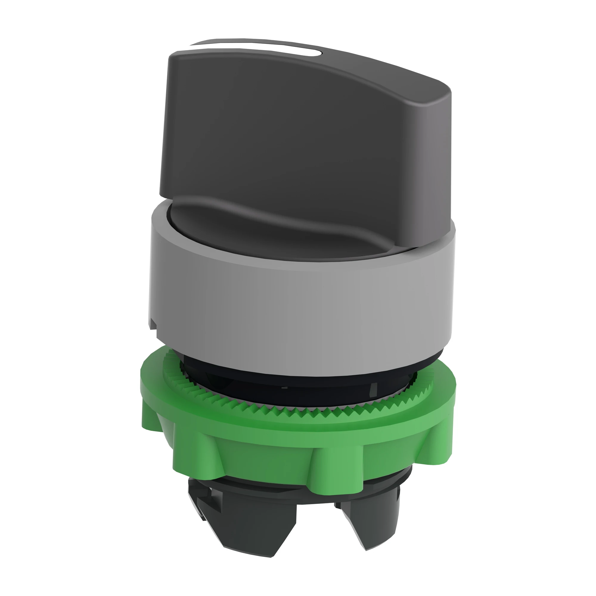 Schneider Electric ZB5AD4C0 Selector switch, front element, Harmony XB5, plastic, 22mm, light gray, black, 2 positions, momentary (img_005)