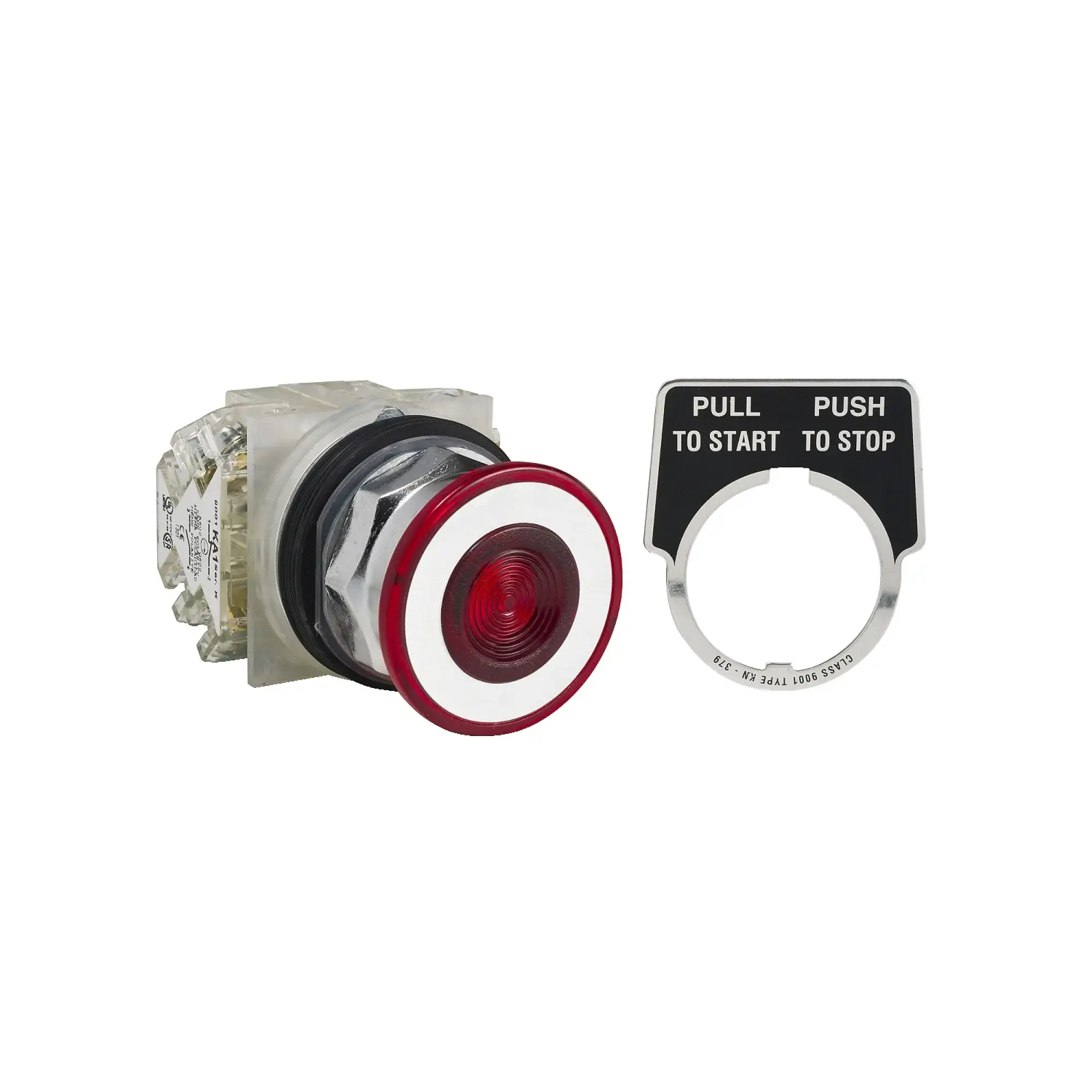 Schneider Electric 9001KR9RH2 Pushbutton, red, without pilot light Type K, Ø30, momentary, latching, 2NO+2NC (img_002)