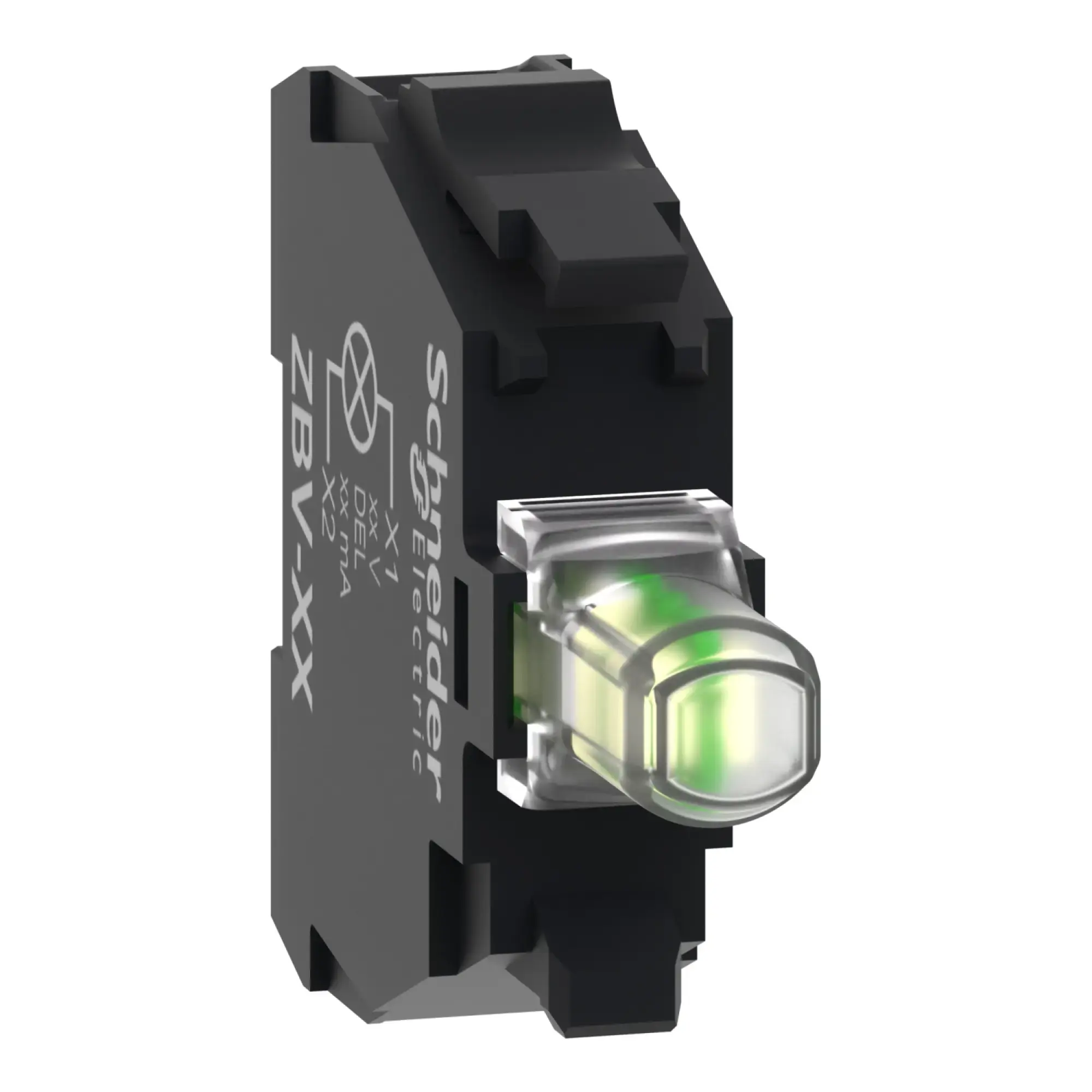 Schneider Electric ZBVGM1T Universal LED module incl. protective module, Harmony XB4 and XB5, 22mm, 30mm, white, screw terminal, 110-240V AC (img_009)