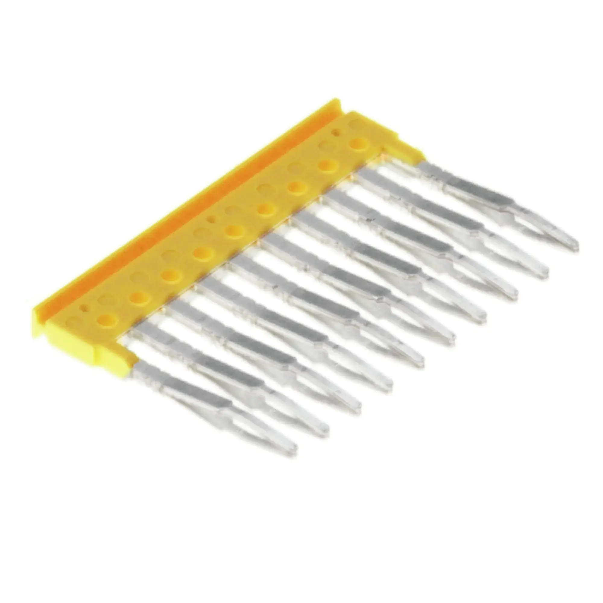 Weidmüller 1776200000 Cross-connector (terminal), Plugged, yellow, 17.5 A, Number of poles: 10, Pitch in mm: 3.50, Insulated: Yes, Width: 2.8 mm (img_001) Weidmüller 1776200000 Cross-connector (terminal), Plugged, yellow, 17.5 A, Number of poles: 10, Pitch in mm: 3.50, Insulated: Yes, Width: 2.8 mm (img_001)