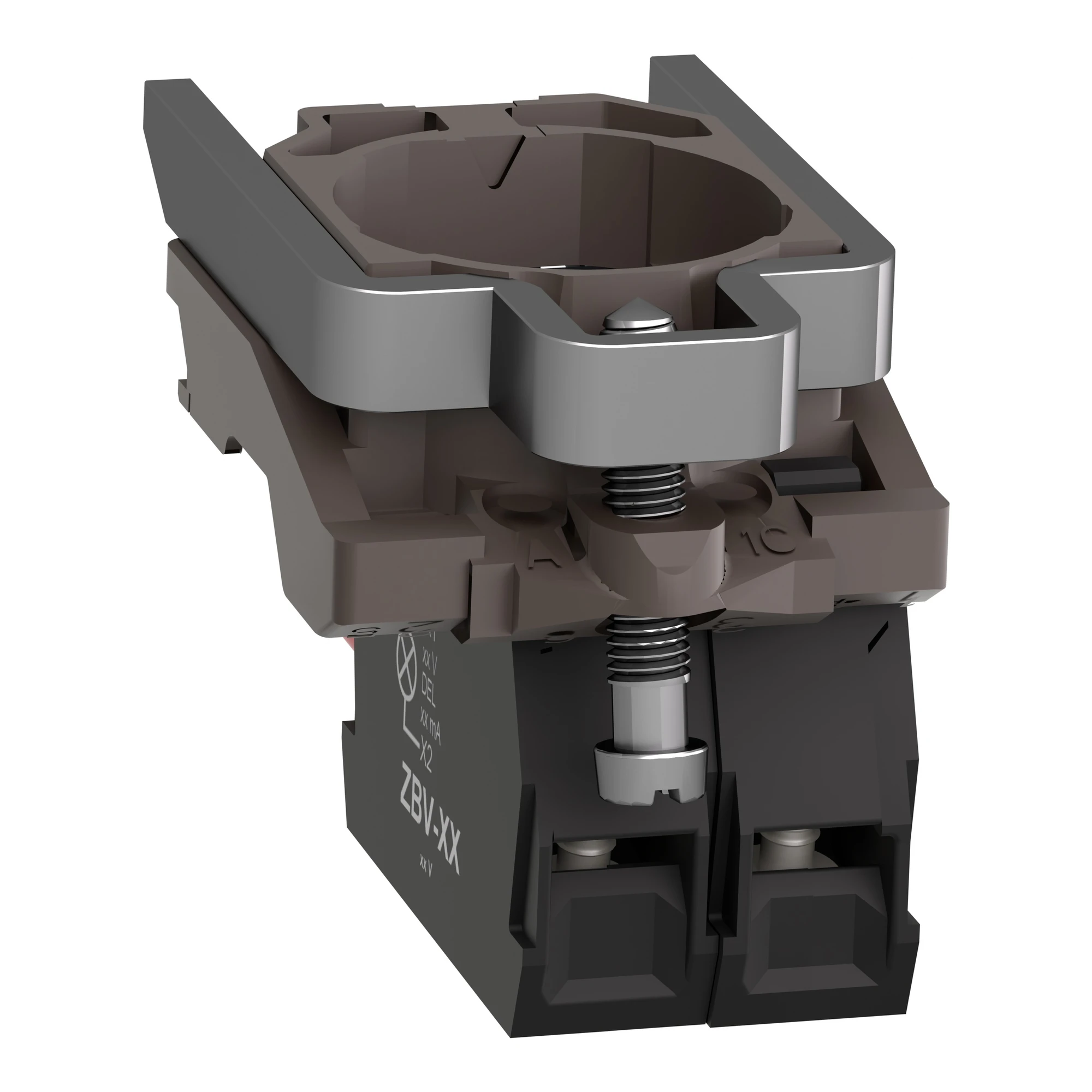 Schneider Electric ZB4BV156 Lampholder with Mounting Flange, Harmony XB4, Metal, White, Incandescent Bulb BA9s, Screw Terminal, 250V (img_004) Schneider Electric ZB4BV156 Lampholder with Mounting Flange, Harmony XB4, Metal, White, Incandescent Bulb BA9s, Screw Terminal, 250V (img_004)