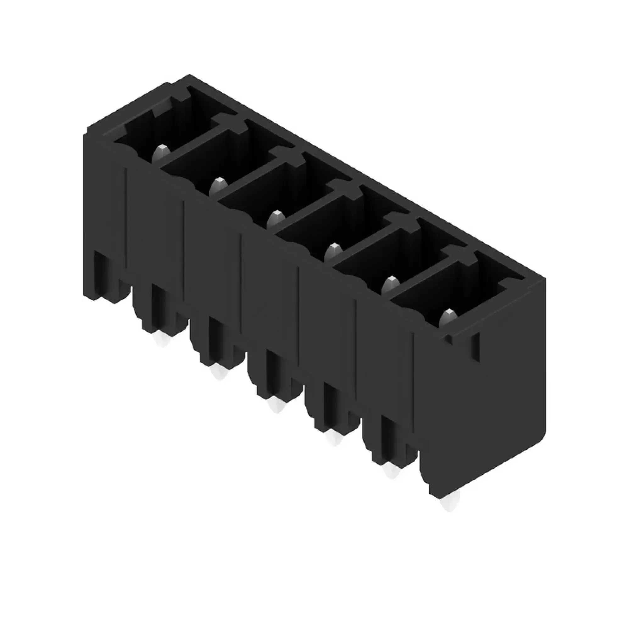 Weidmüller 1793560000 PCB connector (board connection), 160 V, 17.5 A, Pitch in mm: 3.81, Number of poles: 6, THT solder connection, Box (img_001)