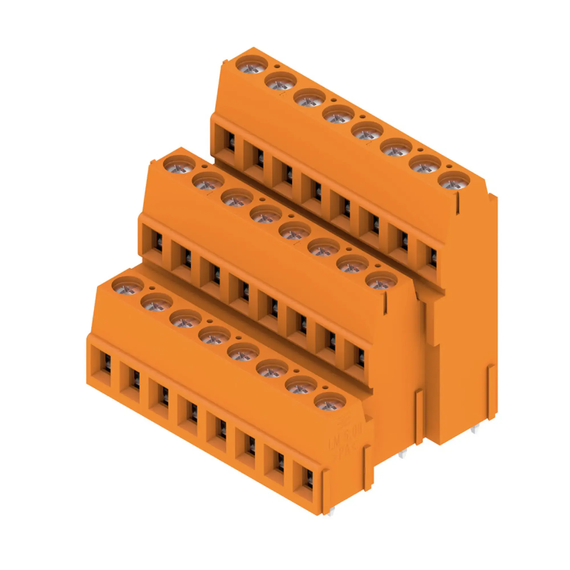 Weidmüller 1769680000 PCB terminal, 320 V, 17.5 A, Pitch in mm: 5.08, 2.5 mm², Number of poles: 24, Clamping yoke connection, THT solder connection, 90°, Box (img_001)