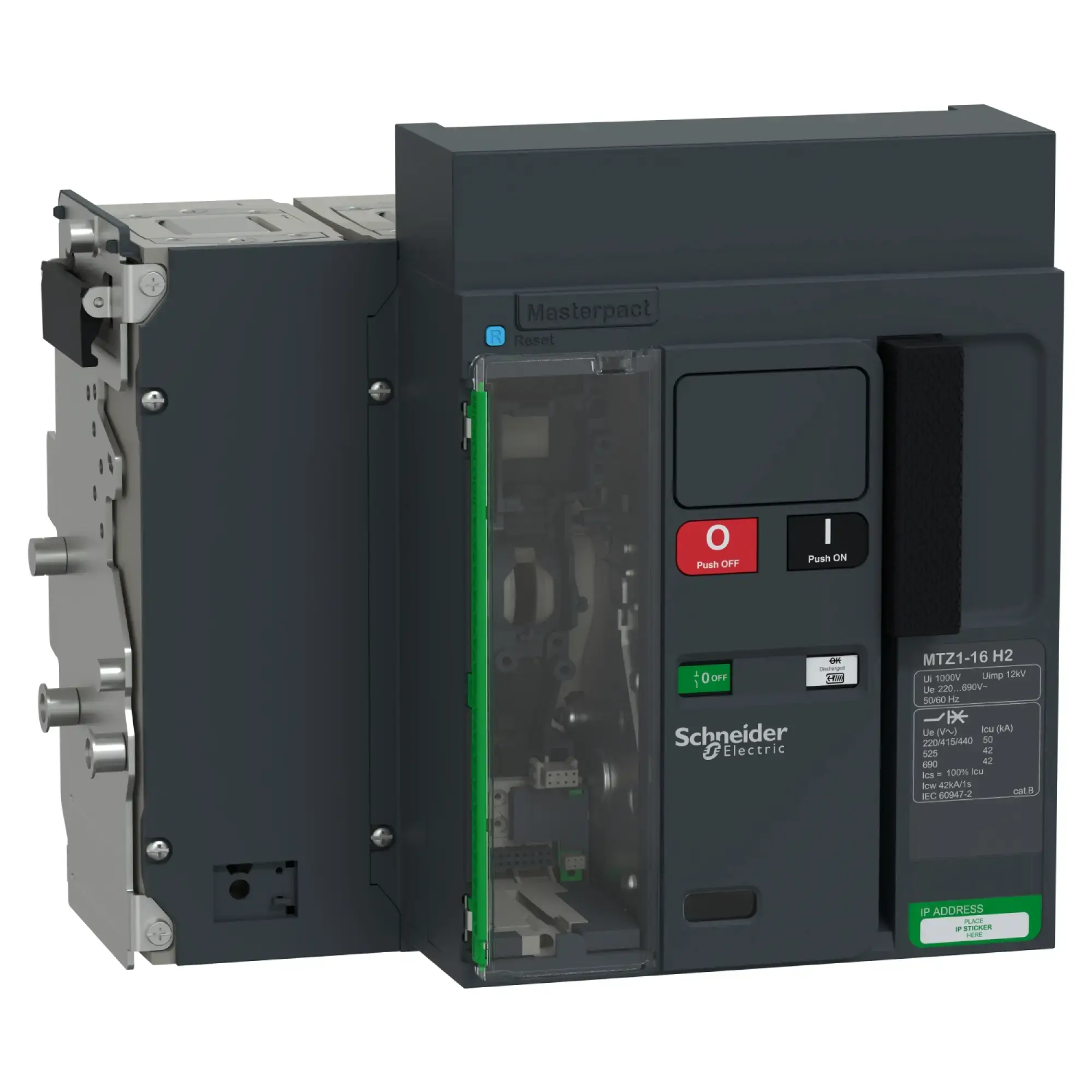 Schneider Electric LV947247 MasterPacT MTZ1 16 1600A H2 50kA/440VAC (Icu) 4P Grundschalter Einschub für MicroLogic Active (img_002)