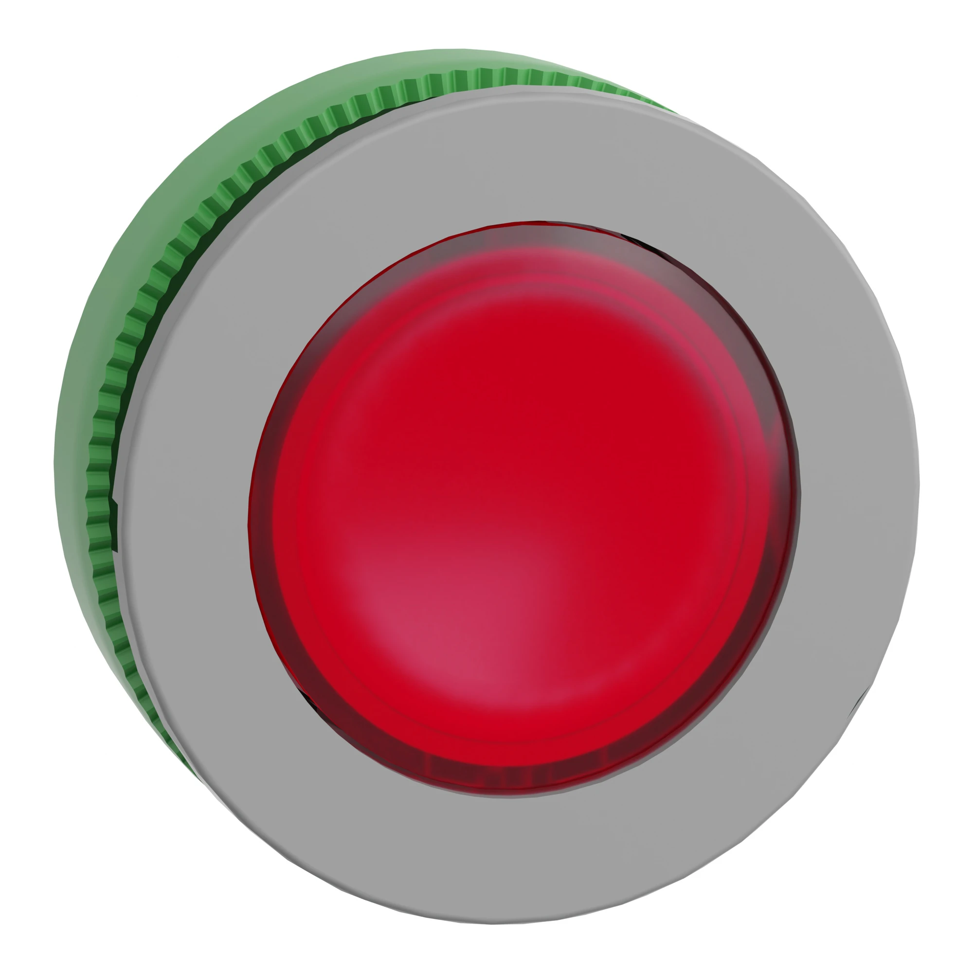 Schneider Electric ZB5FV043C0 Signal light, front element, Harmony XB5F, plastic, 30mm, antimicrobial, light gray, red, for universal LED (img_001)