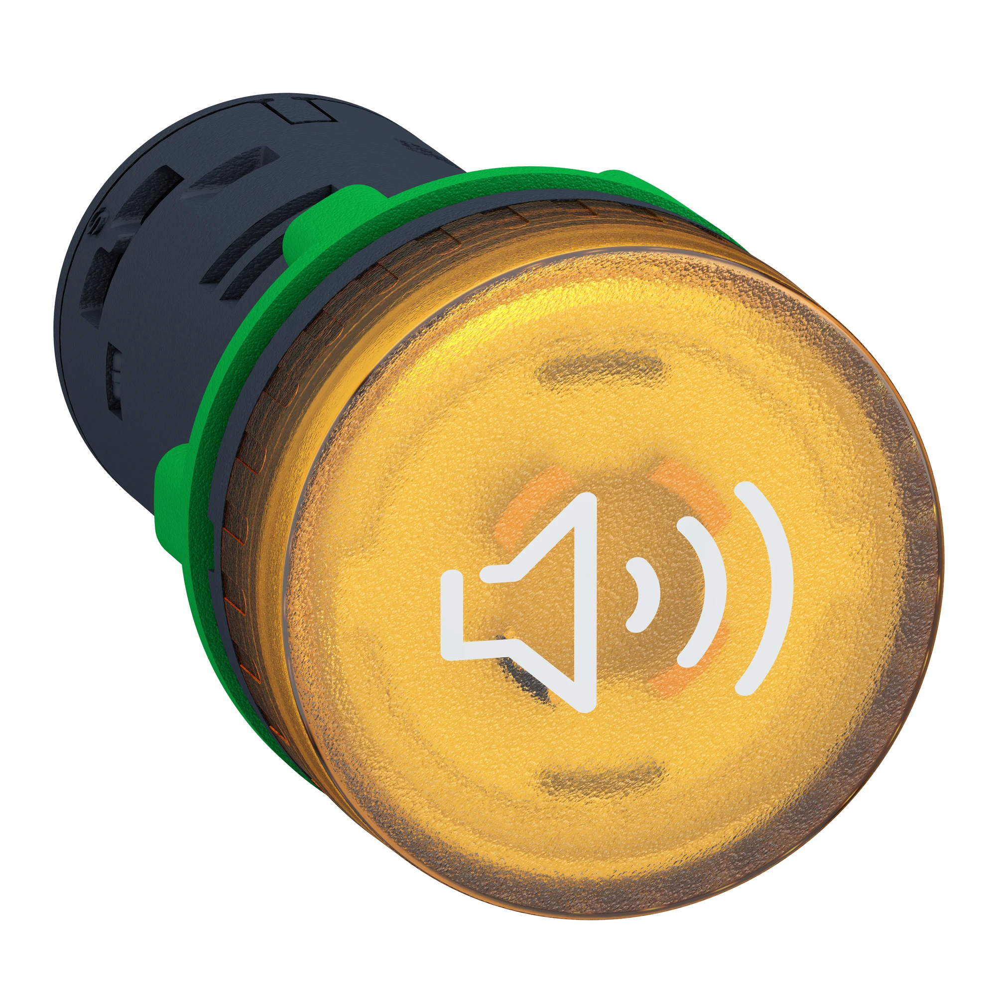 Schneider Electric XB5KS2B8 Buzzer, beeper, Harmony XB5, plastic, illuminated, yellow, 22mm, 90dB, 24V ACDC (img_001)
