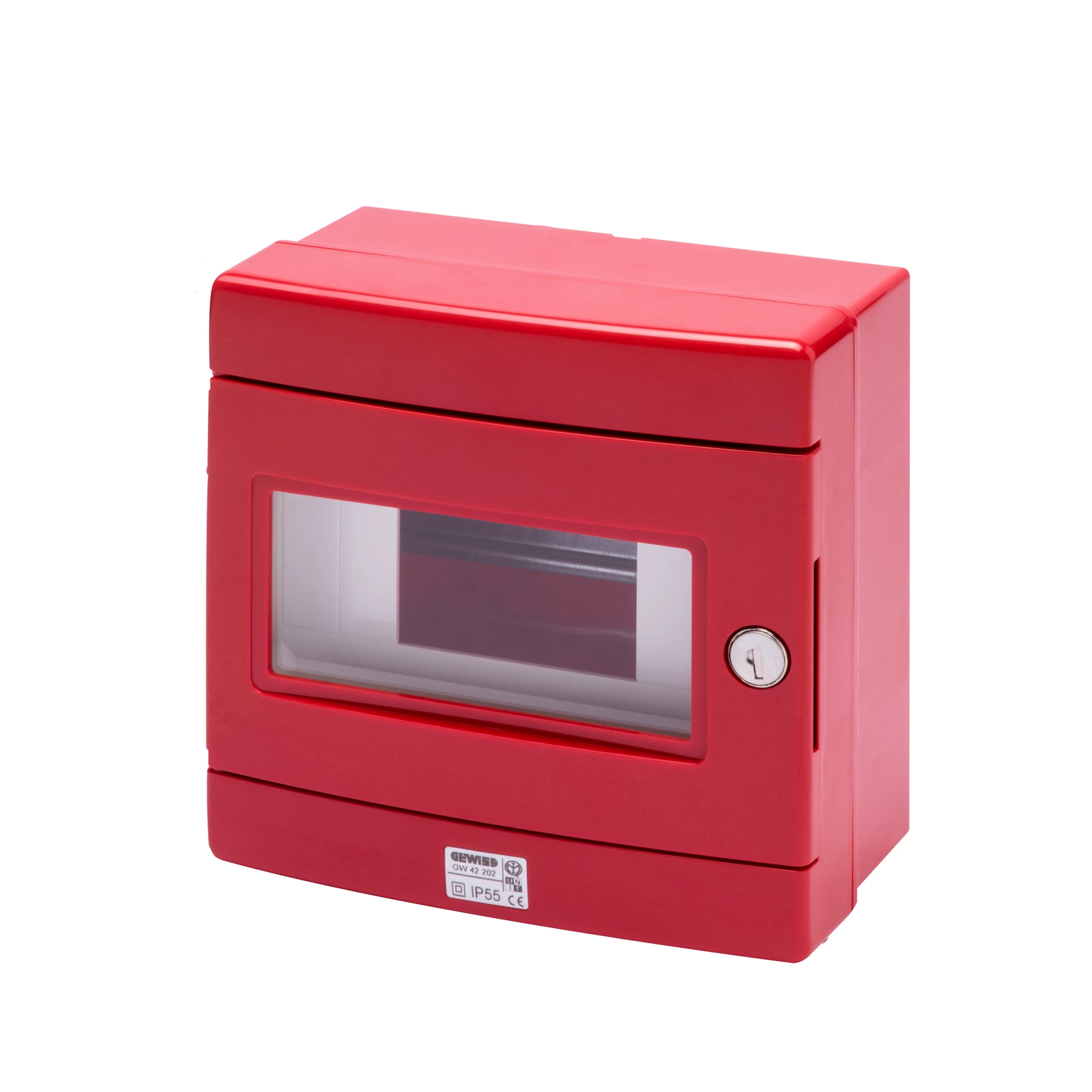 GEWISS GW42202 Notmeldekasten fuer Reiheneinbaugeraete 8TE 180x180x100 rot (img_001) GEWISS GW42202 Notmeldekasten fuer Reiheneinbaugeraete 8TE 180x180x100 rot (img_001)