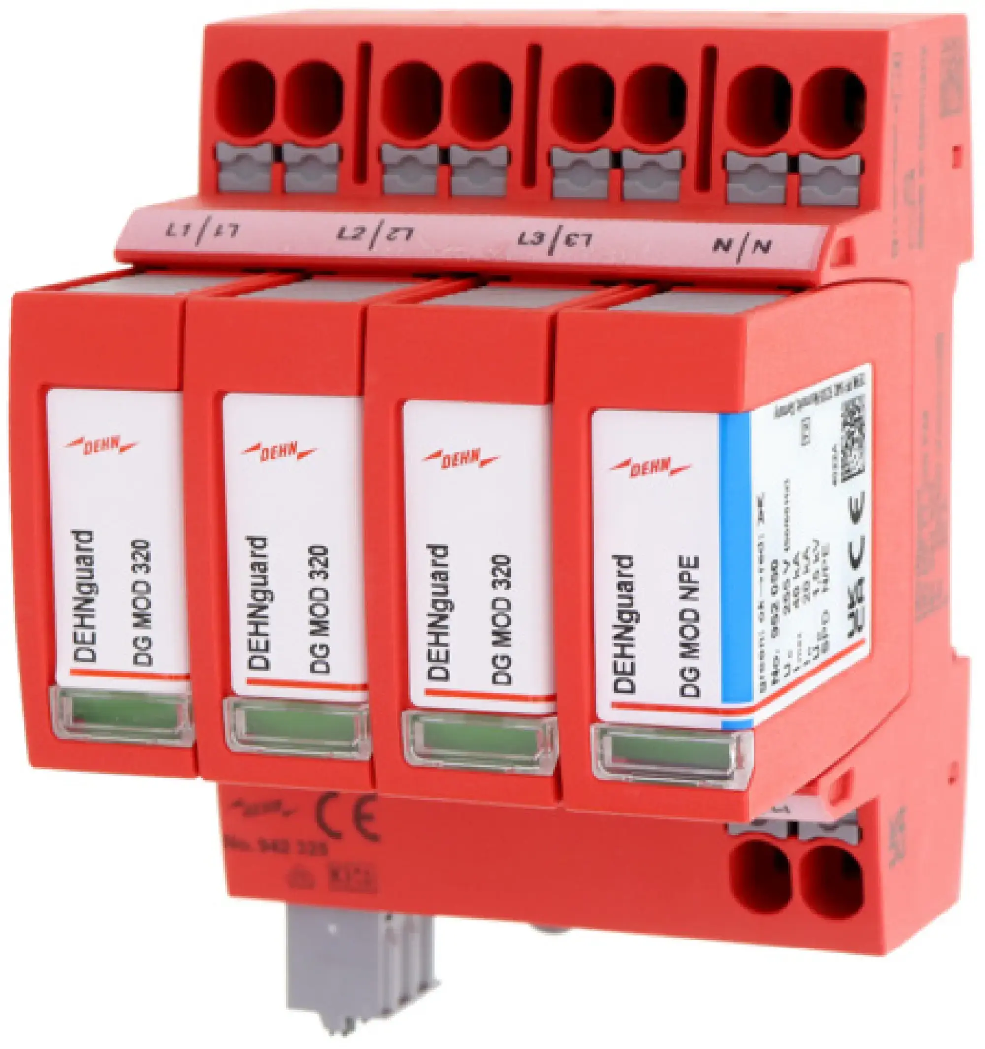Dehn 942325 Surge arrester type 2 DEHNguard MP 4-pole Uc 320V for TT and TNS systems (img_001)