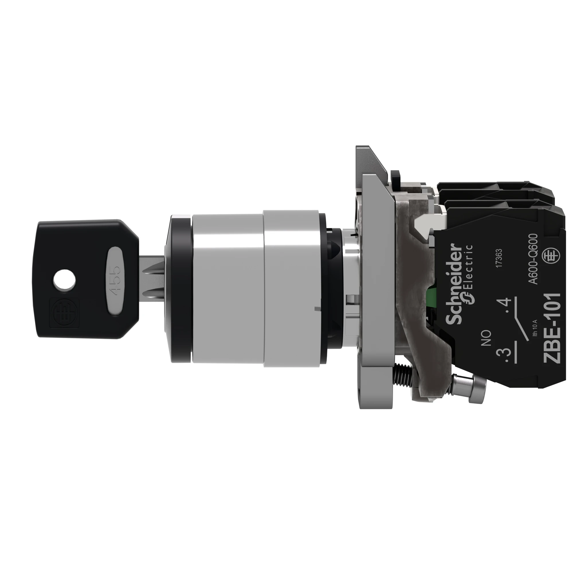 Schneider Electric XB4BG33 Key switch, Harmony XB4, metal, 22mm, black, 3 positions, latching, Ronis 455, 2S (img_006) Schneider Electric XB4BG33 Key switch, Harmony XB4, metal, 22mm, black, 3 positions, latching, Ronis 455, 2S (img_006)