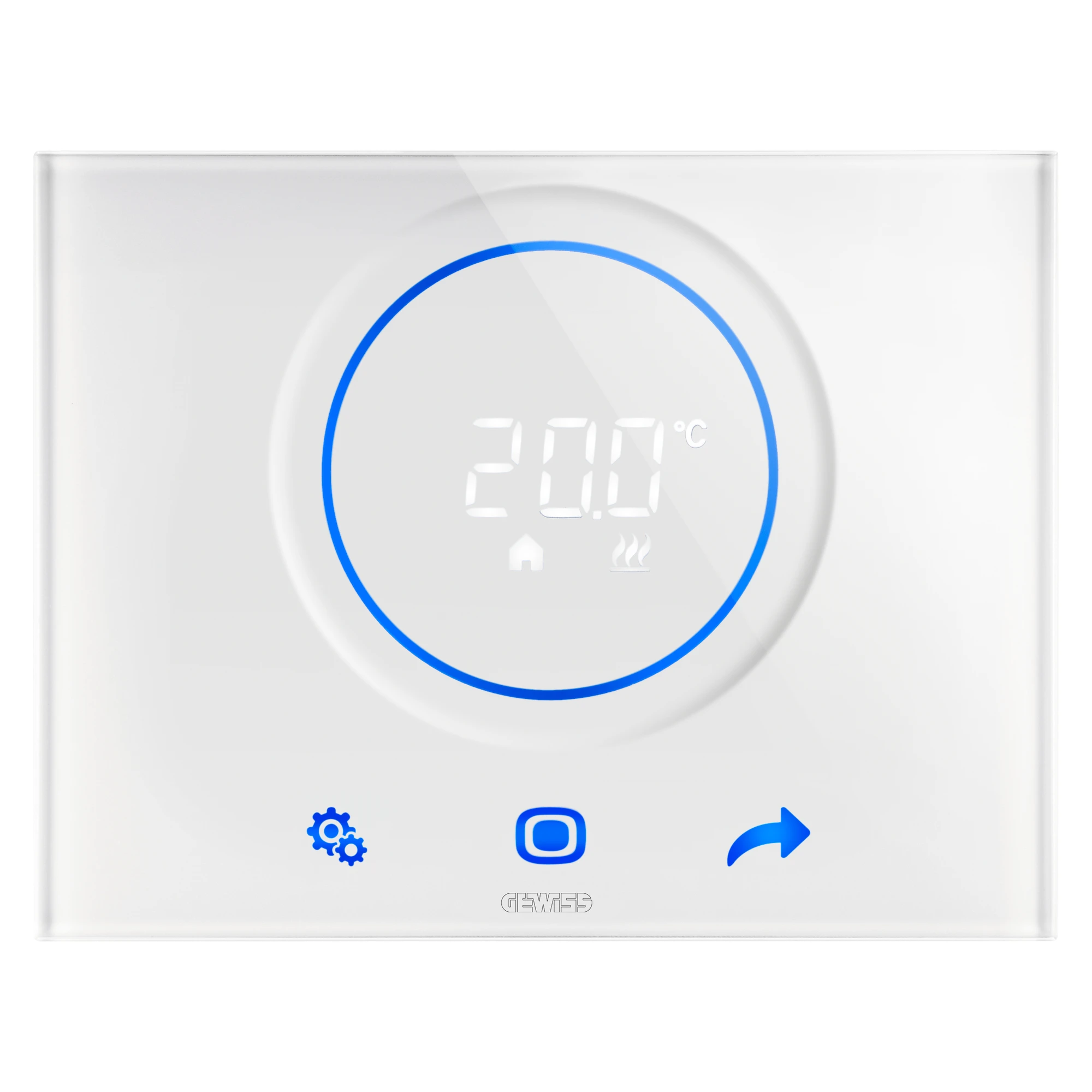 GEWISS GW16974CB THERMOSTAT THERMO ICE - KNX/EASY - FLUSH MOUNTING - WHITE - CHORUSMART (img_001)