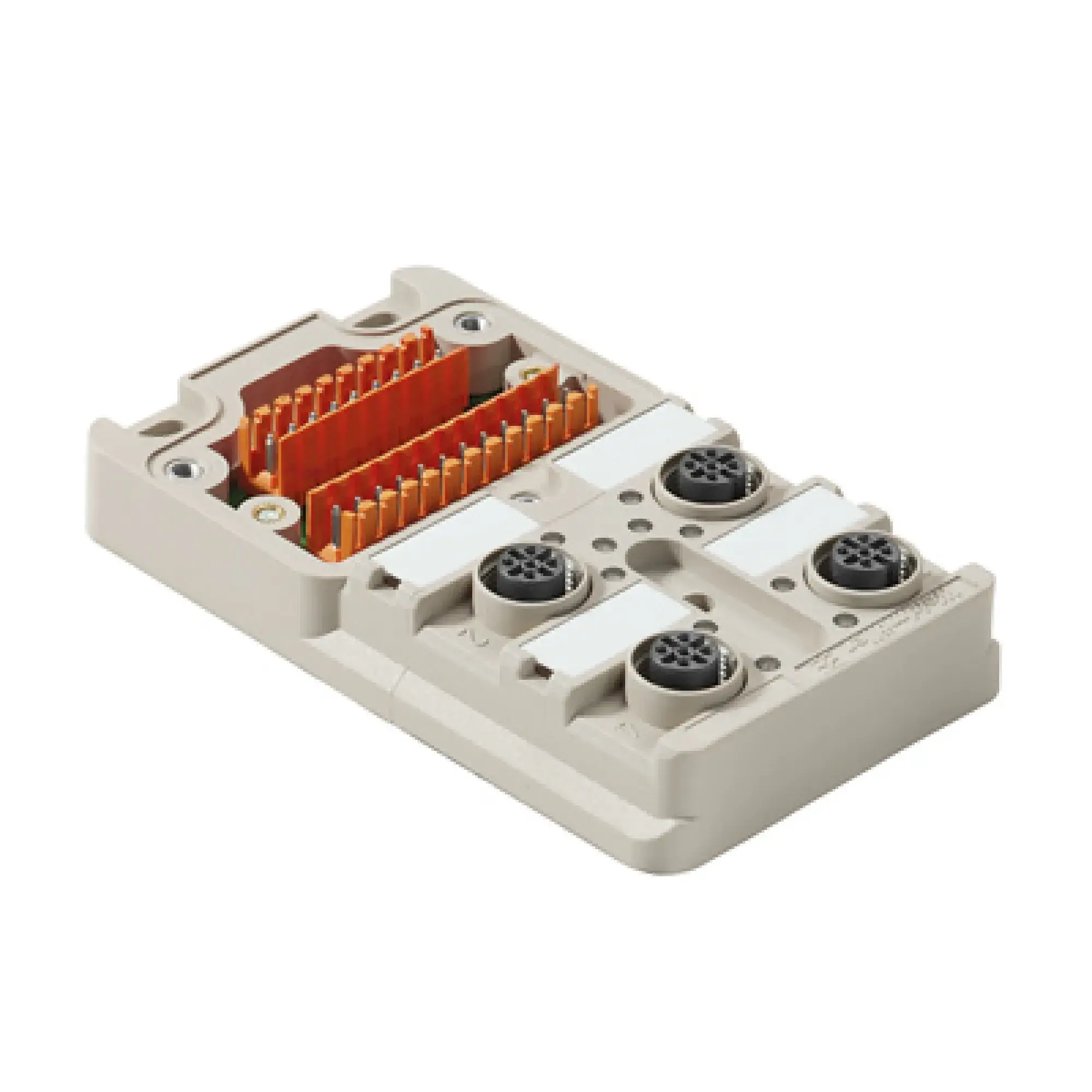 Weidmüller 1892101000 Sensor-actuator passive distributor (without cable), Hood distributor lower part, M12, 30 V, A-coded, LED: Yes, LED initiator: Yes, Wiring type: PNP (img_001) Weidmüller 1892101000 Sensor-actuator passive distributor (without cable), Hood distributor lower part, M12, 30 V, A-coded, LED: Yes, LED initiator: Yes, Wiring type: PNP (img_001)