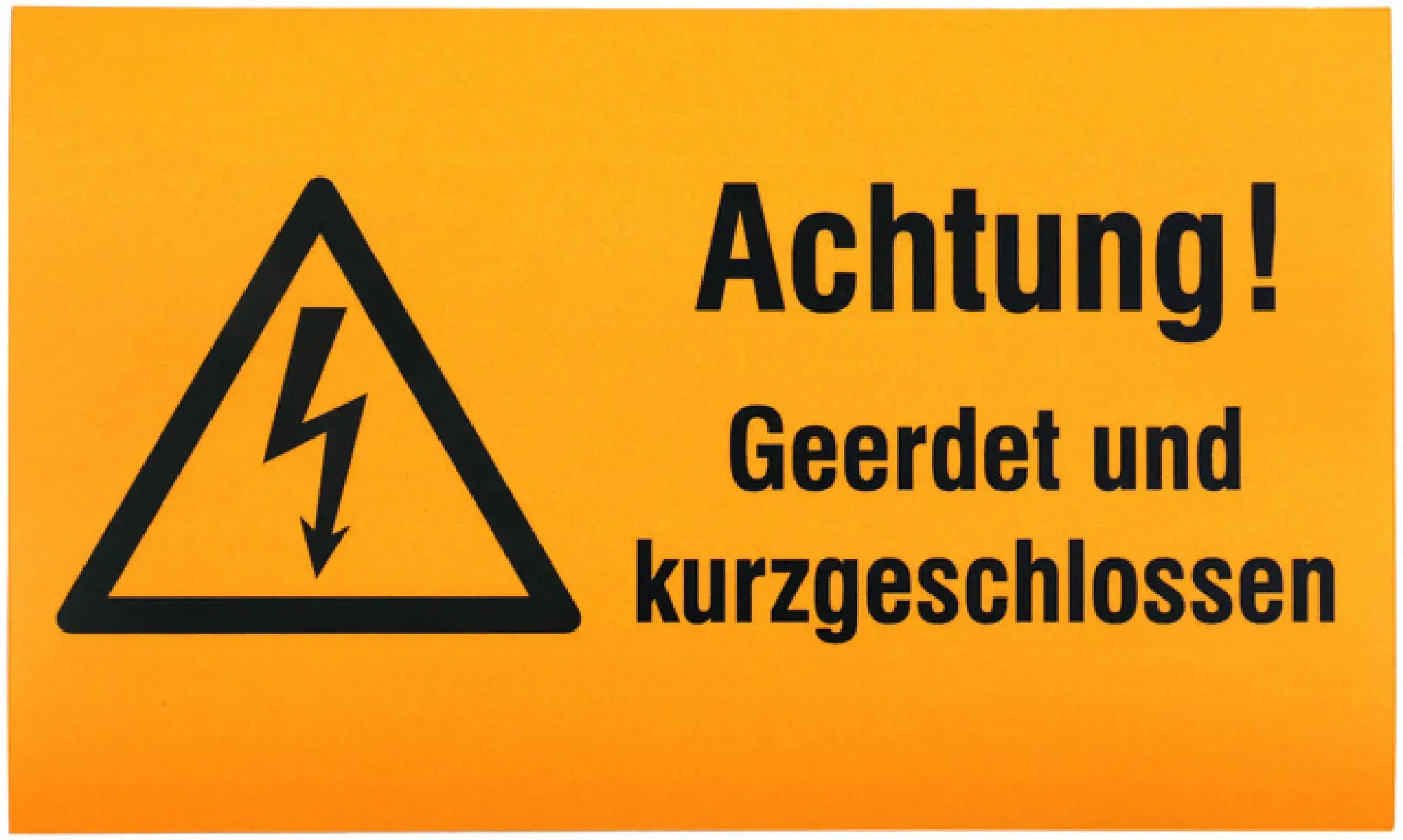 Dehn 700056 Sign Achtung! Geerdet und kurzge- schlossen! Material: Magnet. plast. sheet (img_002) Dehn 700056 Sign Achtung! Geerdet und kurzge- schlossen! Material: Magnet. plast. sheet (img_002)