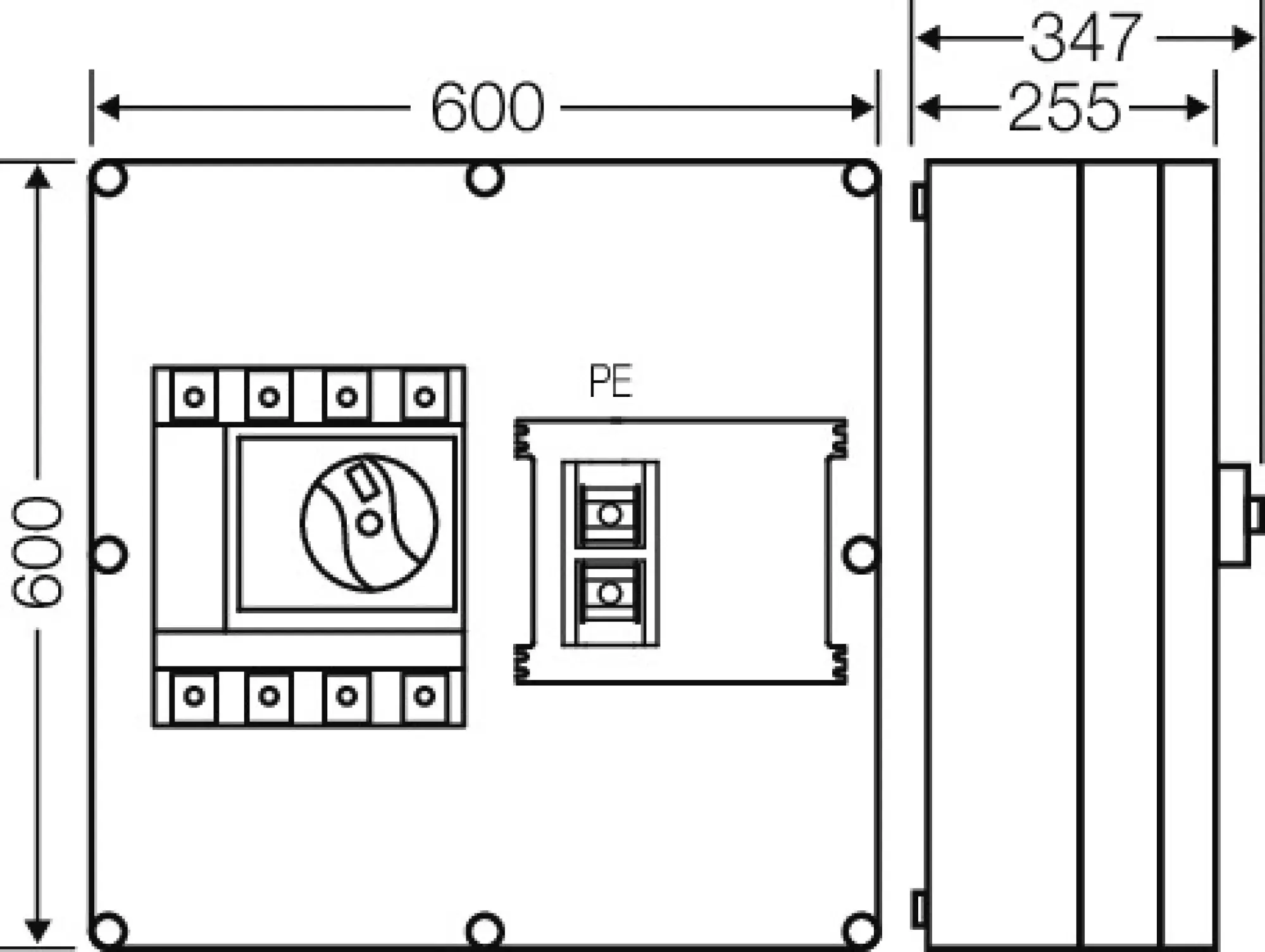 Hensel 20001491 Mi-Leistungsschaltergehäuse 630 A, 4polig + PE Mi 7847 (img_003) Hensel 20001491 Mi-Leistungsschaltergehäuse 630 A, 4polig + PE Mi 7847 (img_003)