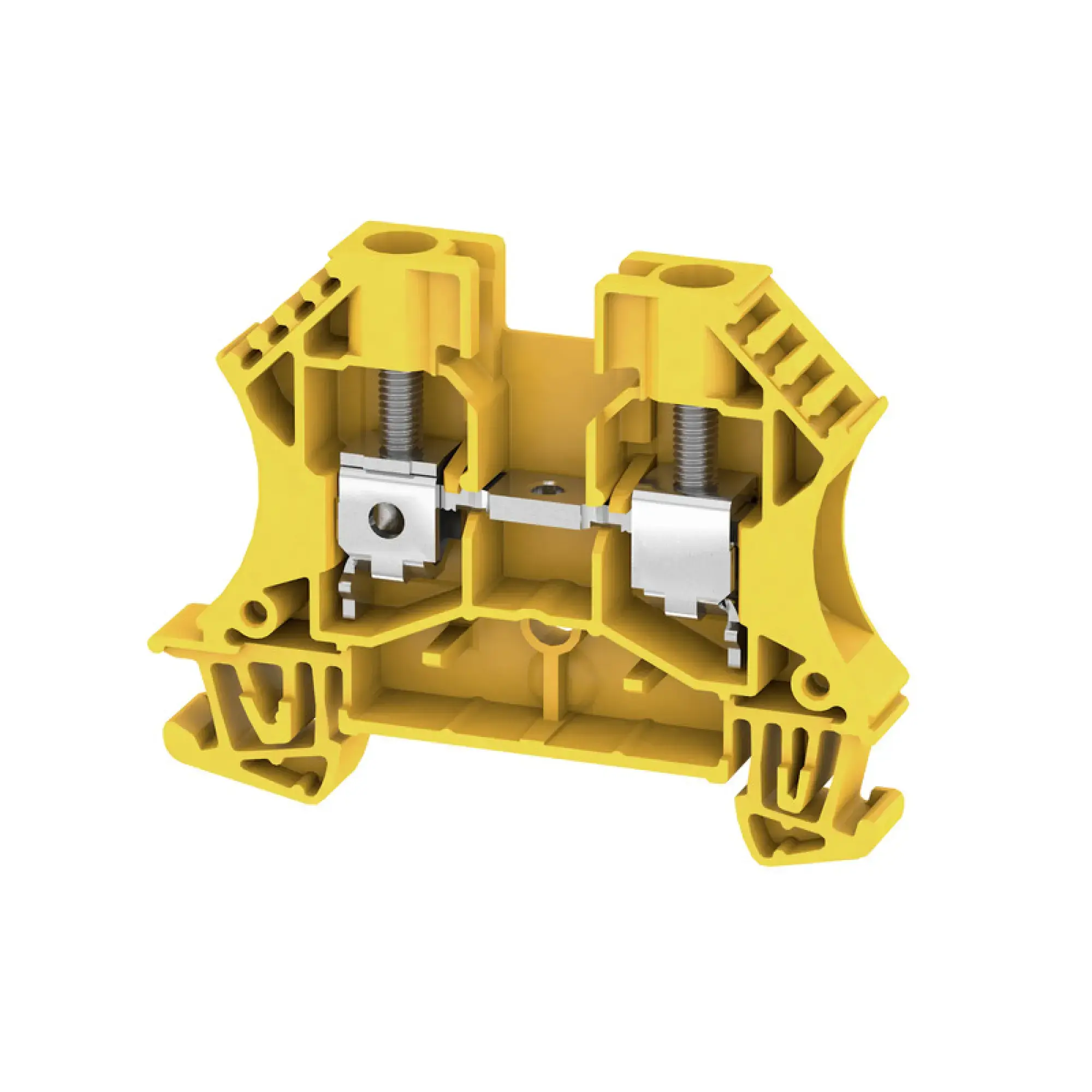 Weidmüller 1040220000 Feed-through terminal block, Screw connection, yellow, 6 mm², 41 A, 800 V, Number of connections: 2 (img_001)