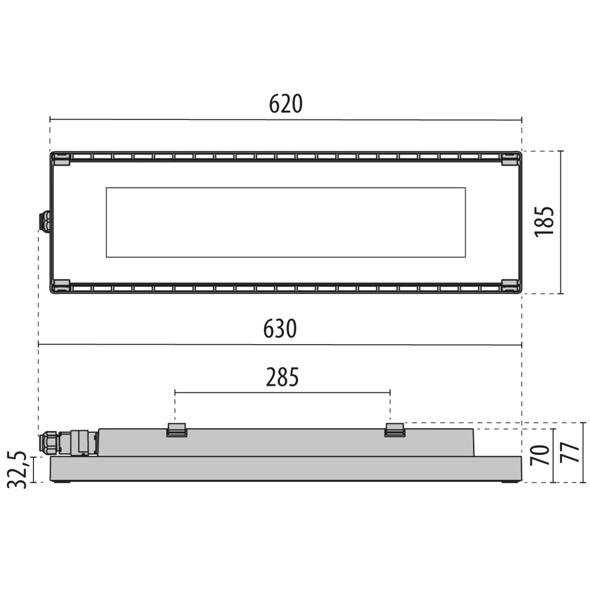 Performance iN Lighting 3101708 LED-Feuchtraumleuchte 4000K 101W DALI symmetrische extrabreite Streuoptik 3101708 (img_003)