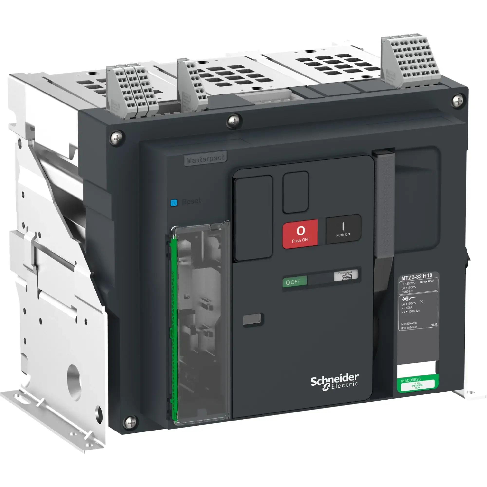 Schneider Electric LV846546 MasterPacT MTZ2 32 H10 3200A 3P Icu=50kA@1150V Fixed Mount Basic Switch (img_002)