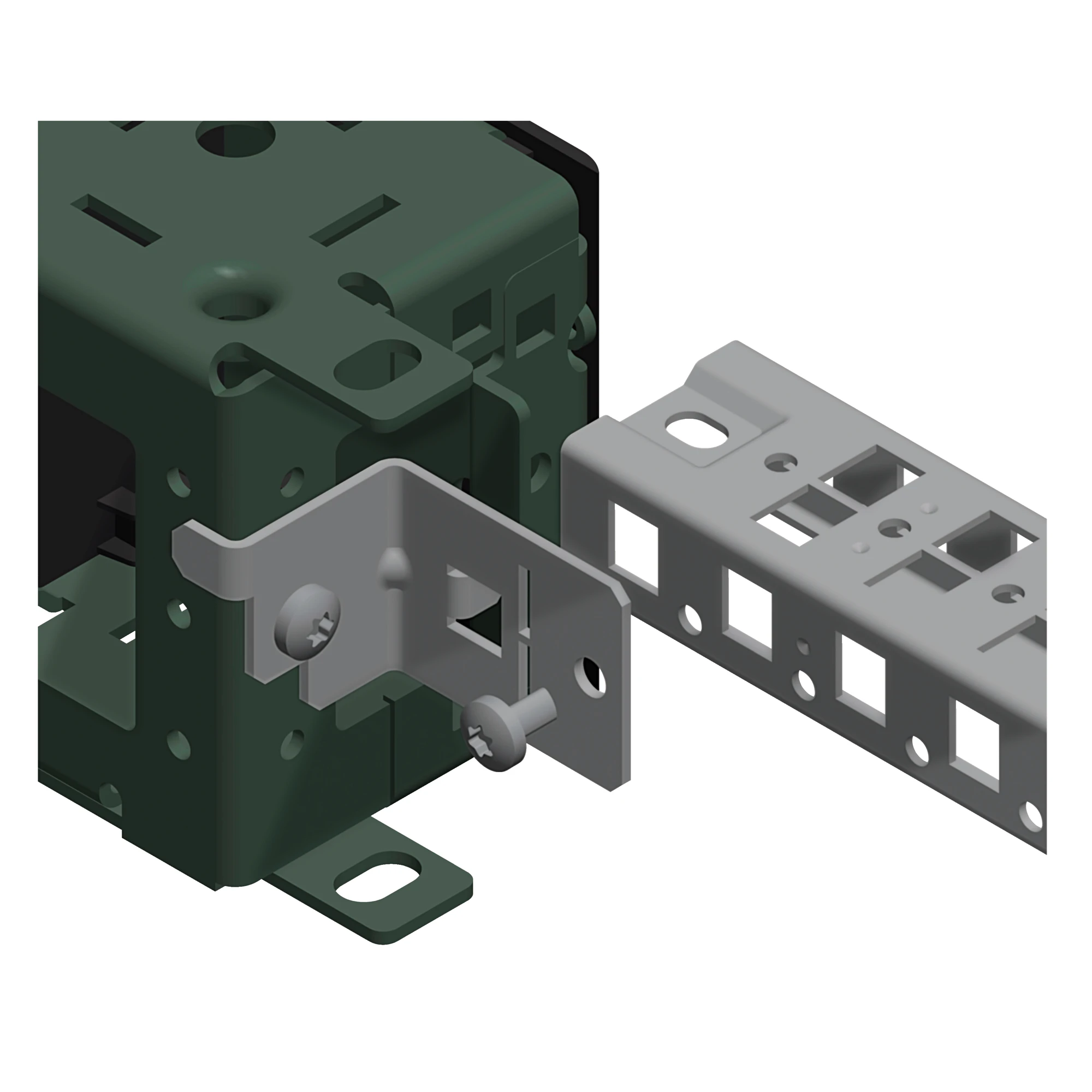 Schneider Electric NSYSPCR Spacial SF base bracket holders, 100mm, pack of 12 pieces (img_001)