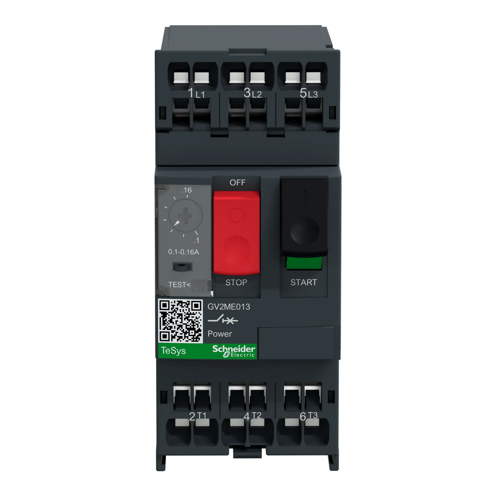 Schneider Electric GV2ME013 Motor protective circuit breaker, 3p, 0.1-0.16A, push-button operation, spring terminal connection (img_004) Schneider Electric GV2ME013 Motor protective circuit breaker, 3p, 0.1-0.16A, push-button operation, spring terminal connection (img_004)