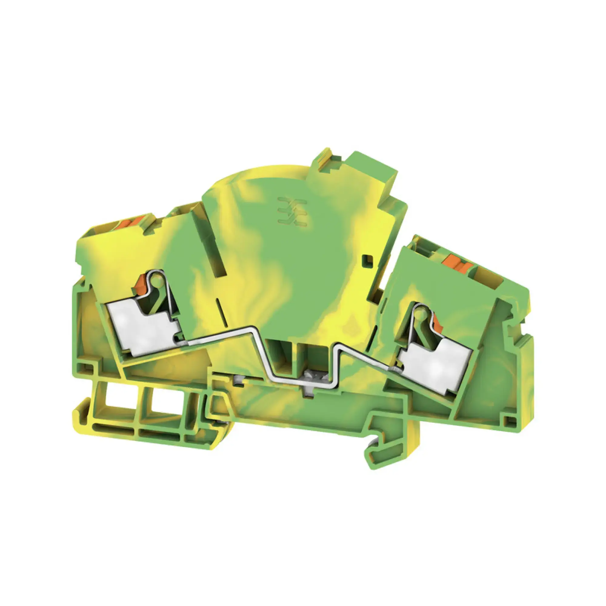 Weidmüller 2710080000 PE terminal, PUSH IN, Green/yellow, 6 mm², 500 V, Number of connections: 2, Number of levels: 1, TS 35, V-0, Wemid (img_001) Weidmüller 2710080000 PE terminal, PUSH IN, Green/yellow, 6 mm², 500 V, Number of connections: 2, Number of levels: 1, TS 35, V-0, Wemid (img_001)