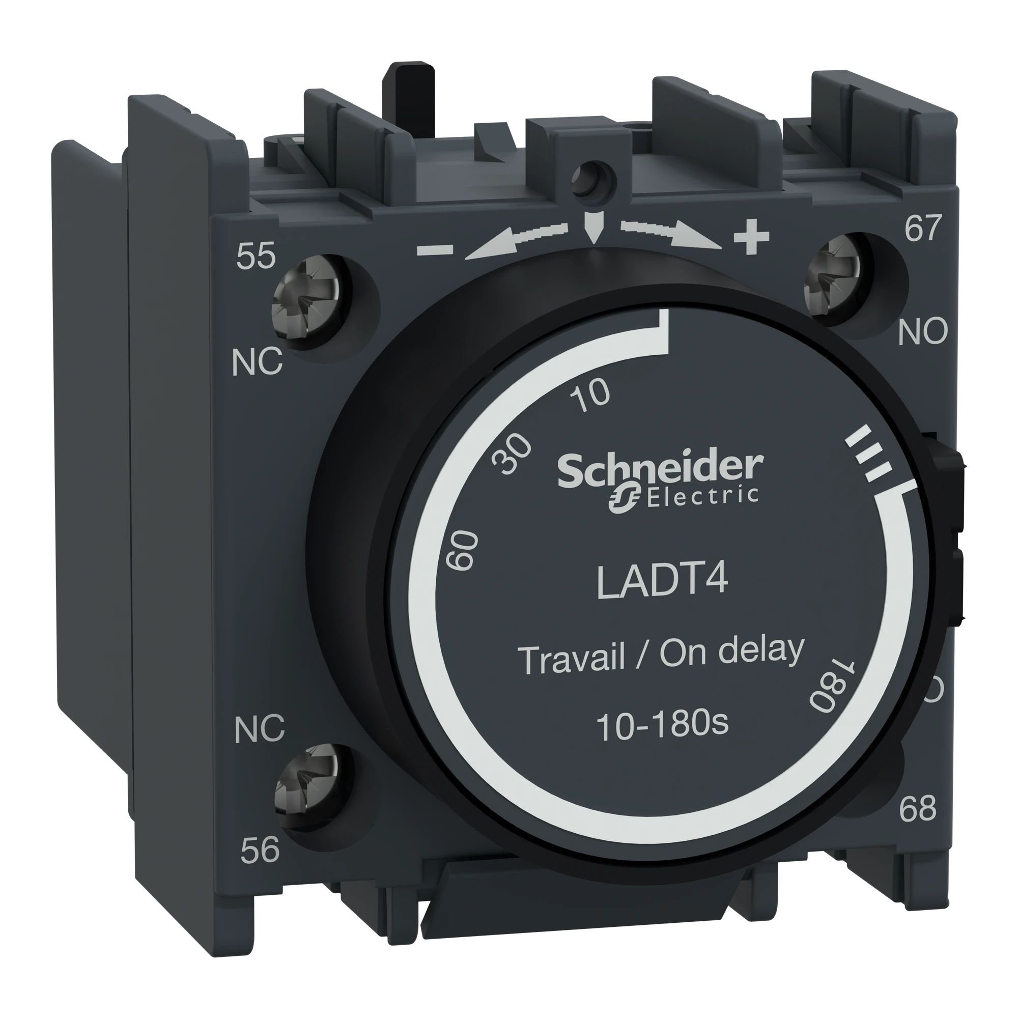 Schneider Electric LADT4 Time delay block, 1NO+1NC, 10.00-180.00s, screw connection (img_001) Schneider Electric LADT4 Time delay block, 1NO+1NC, 10.00-180.00s, screw connection (img_001)