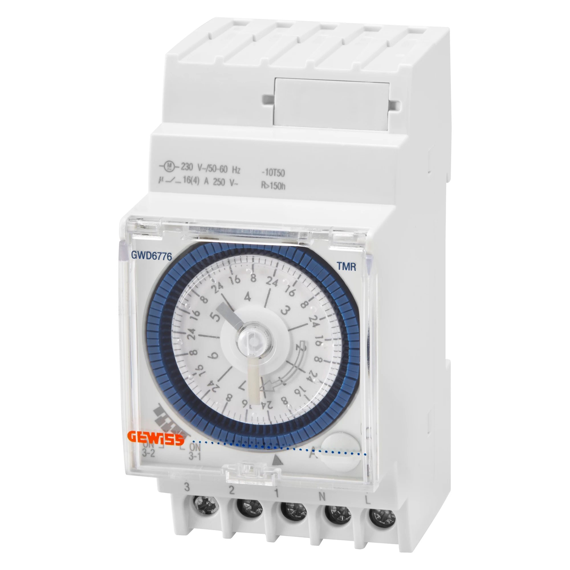 GEWISS GWD6776 Schaltuhr Analog 230V 16A 1W Schaltabstand 2h Wochenprogramm mit Gangreserve 150h 3TE (img_001) GEWISS GWD6776 Schaltuhr Analog 230V 16A 1W Schaltabstand 2h Wochenprogramm mit Gangreserve 150h 3TE (img_001)