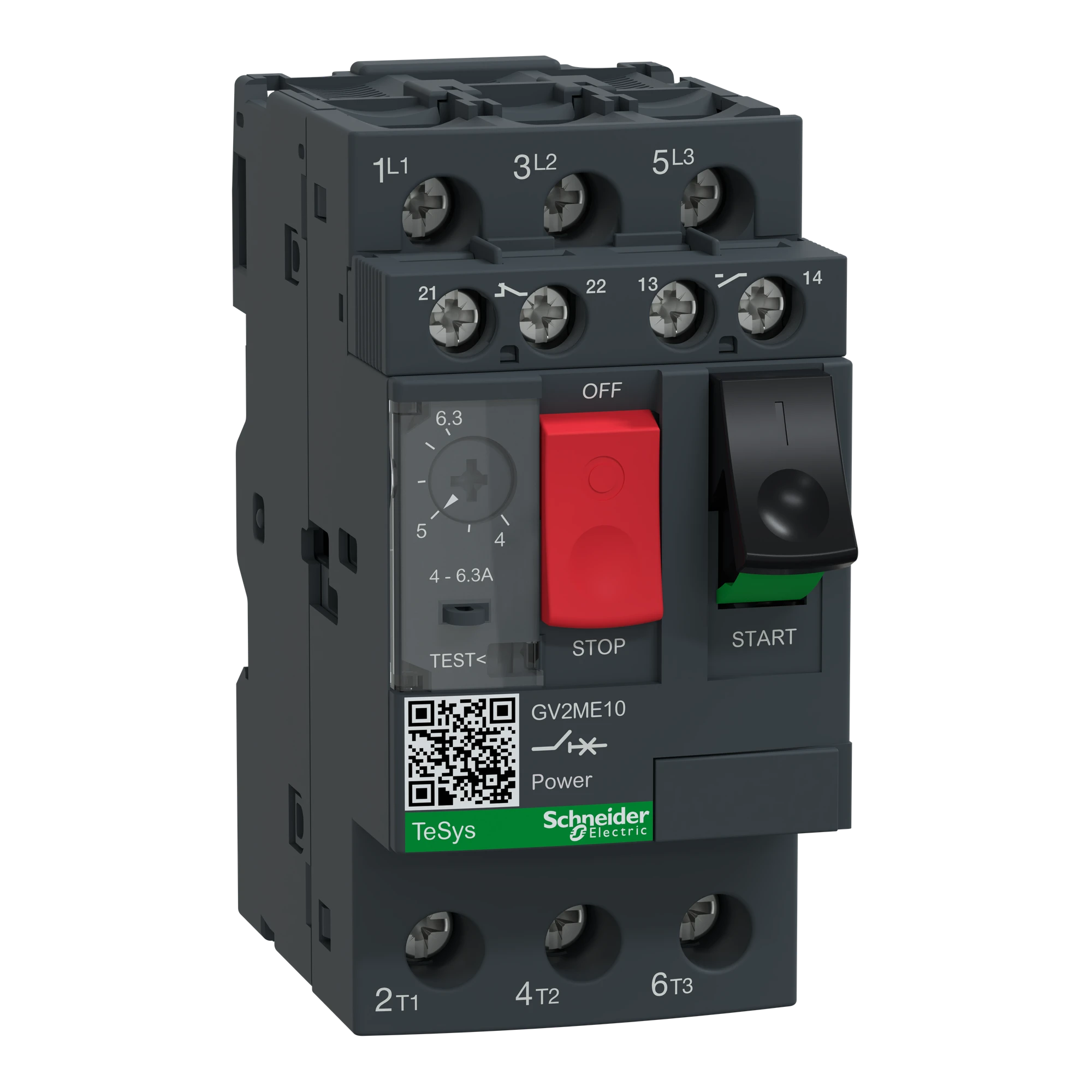 Schneider Electric GV2ME10AE11TQ Motor power circuit breaker GV2-ME, 4-6.3A, 3 3d, thermal/magnetic trip unit (img_001) Schneider Electric GV2ME10AE11TQ Motor power circuit breaker GV2-ME, 4-6.3A, 3 3d, thermal/magnetic trip unit (img_001)