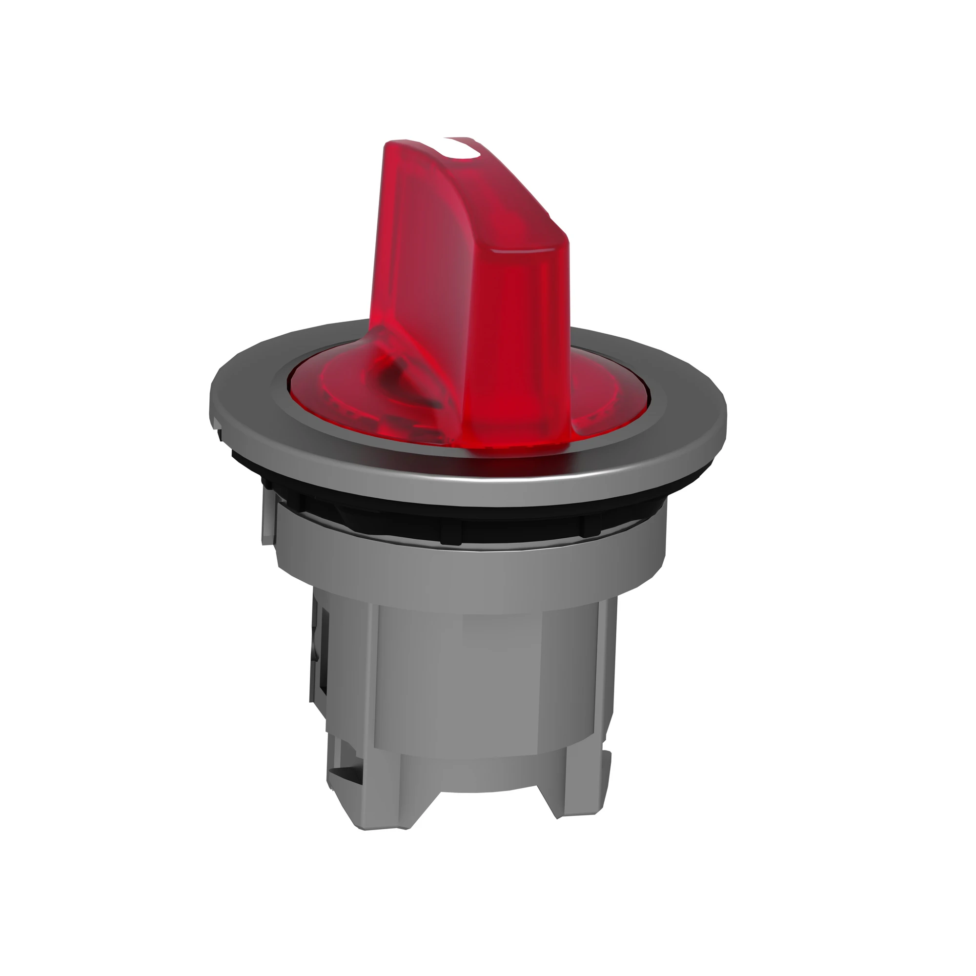 Schneider Electric ZB4FK1743 Illuminated selector switch, front element, Harmony XB4F, metal, 30mm, red, for universal LED, 3 positions, momentary left (img_005)