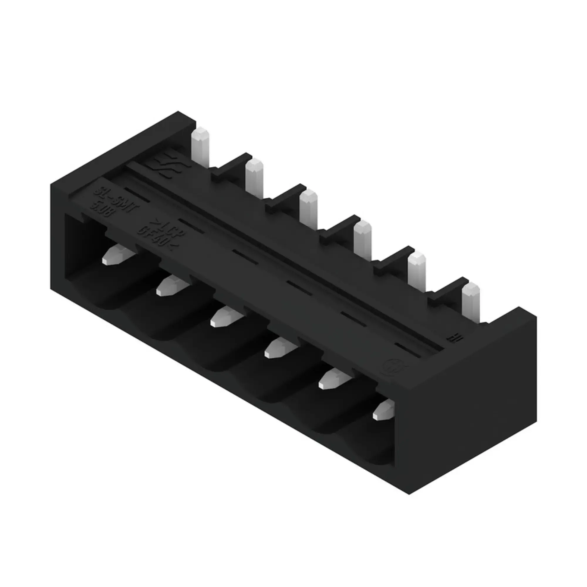 Weidmüller 1877780000 PCB connector (board connection), 320 V, 27.5 A, Pitch in mm: 5.08, Number of poles: 6, THT/THR solder connection, Tape (img_001)