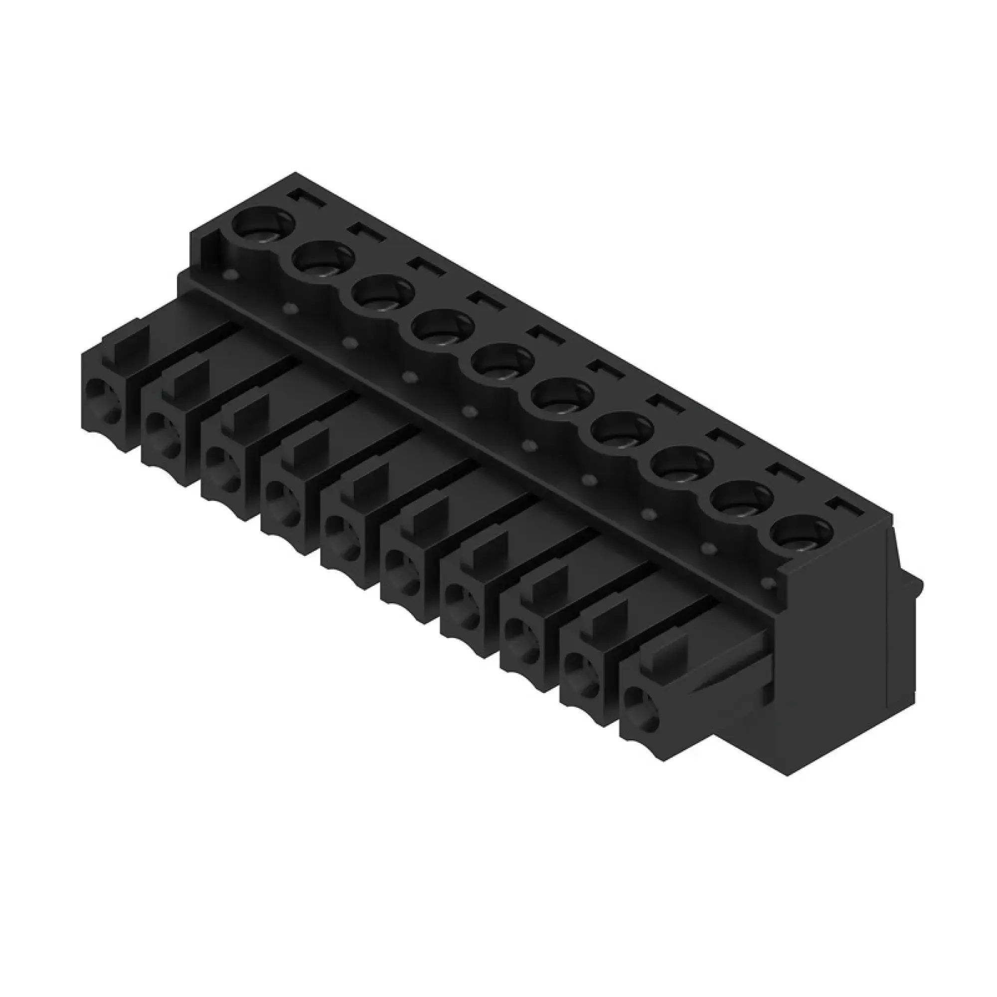 Weidmüller 1792830000 PCB connector (wire connection), 160 V, 17.5 A, Pitch in mm: 3.81, 1.5 mm², Number of poles: 10, Clamping yoke connection, Box (img_001)