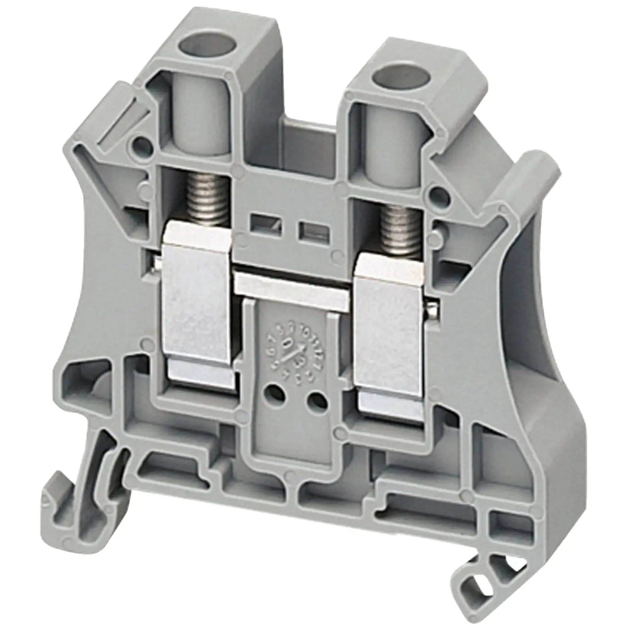 Schneider Electric NSYTRV102 Linergy Terminal Block for Through Wiring, 10mm2, 57A, 1 Level, 1x1, Screw, Gray (img_002)