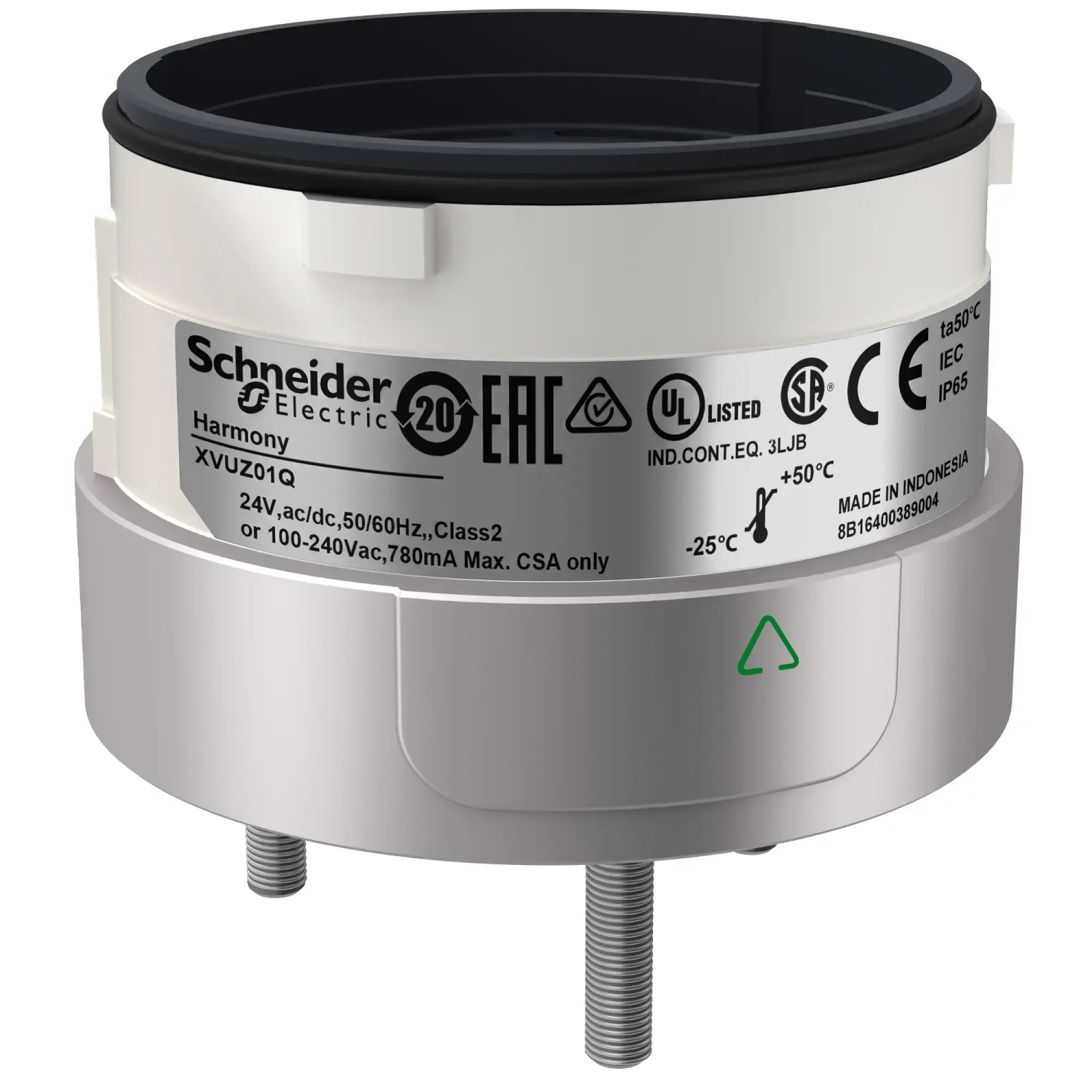 Schneider Electric XVUZ01Q Direct Mounting Plate, Harmony XVU, Modular, 3 x M4, 60mm, Silver, IP65, 24V ACDC, 110-240V AC (img_007) Schneider Electric XVUZ01Q Direct Mounting Plate, Harmony XVU, Modular, 3 x M4, 60mm, Silver, IP65, 24V ACDC, 110-240V AC (img_007)