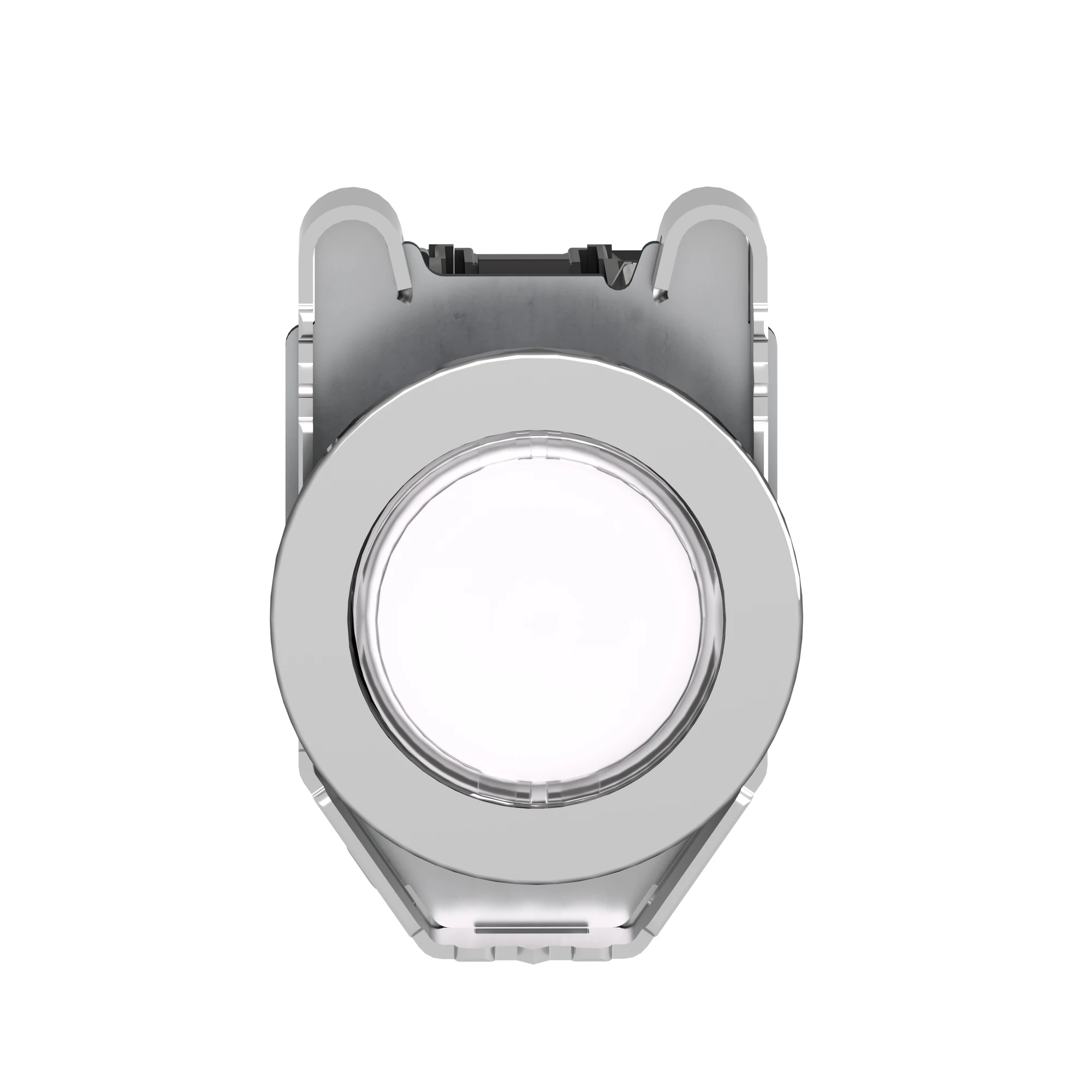 Schneider Electric XB4FW31G5 Illuminated pushbutton, Harmony XB4F, metal, 30mm, white, unlabelled, universal LED, smooth dome, 1NO+1NC, 110-120V AC (img_005)