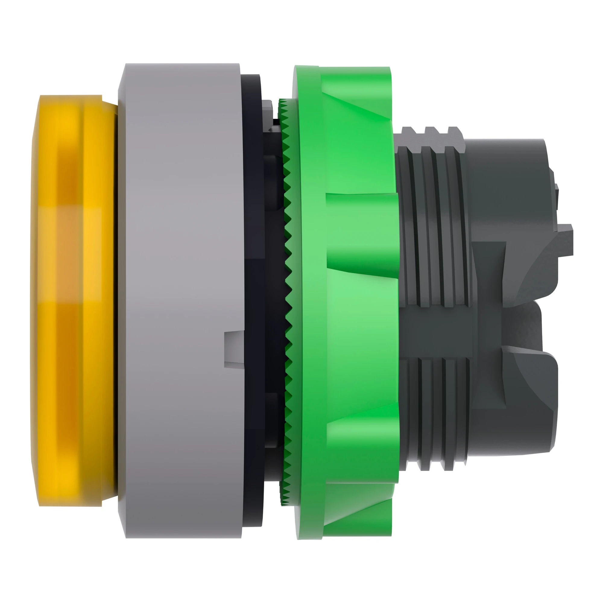 Schneider Electric ZB5AH83C0 Illuminated push-button, front element, Harmony XB5, plastic, 22mm, light grey, yellow, protruding, for universal LED, latching (img_006) Schneider Electric ZB5AH83C0 Illuminated push-button, front element, Harmony XB5, plastic, 22mm, light grey, yellow, protruding, for universal LED, latching (img_006)