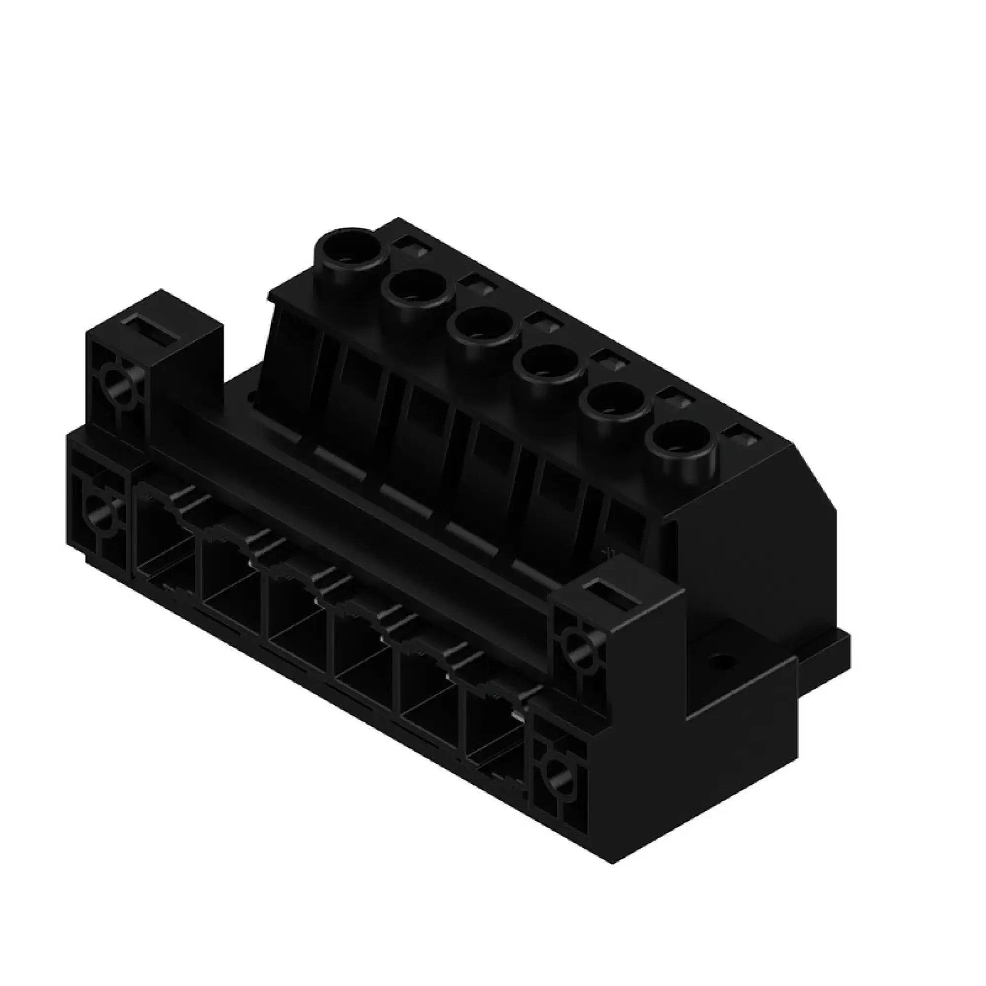 Weidmüller 2838130000 PCB connector (wire connection), 1000 V, 78 A, Pitch in mm: 10.16, 16 mm², Number of poles: 6, Clamping yoke connection, Box (img_001)