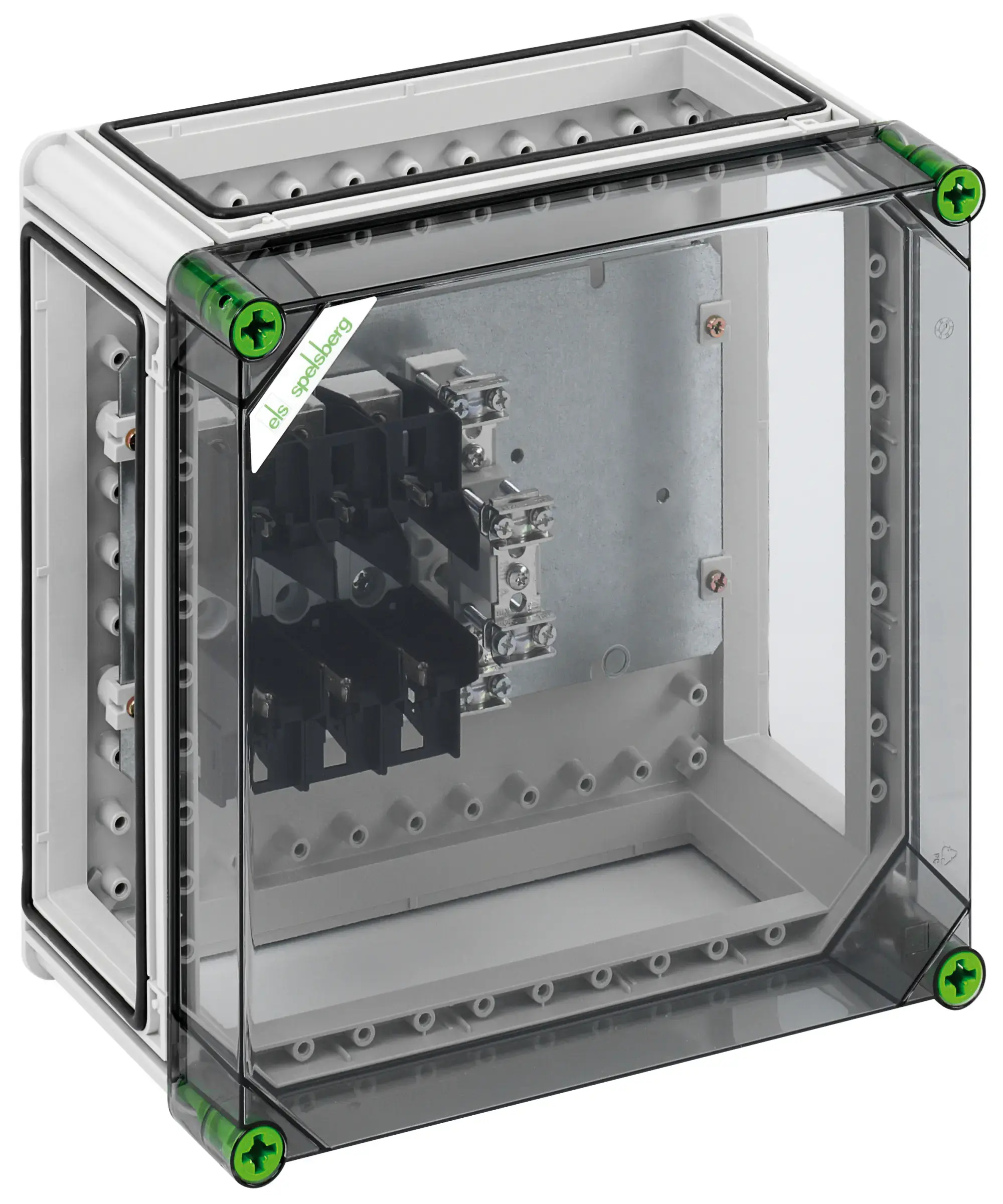 Spelsberg 02220101 NH fuse enclosure, Type of protection IP65, Impact strength IK08, Protection class II, Rated voltage 690V AC, Halogen free (img_001) Spelsberg 02220101 NH fuse enclosure, Type of protection IP65, Impact strength IK08, Protection class II, Rated voltage 690V AC, Halogen free (img_001)