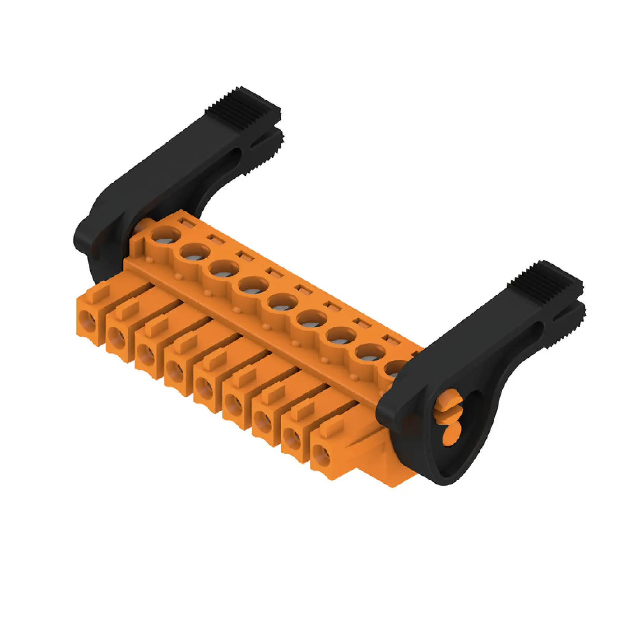 Weidmüller 2442390000 PCB connector (wire connection), 160 V, 17.5 A, Pitch in mm: 3.81, 1.5 mm², Number of poles: 9, Clamping yoke connection, Box (img_001)