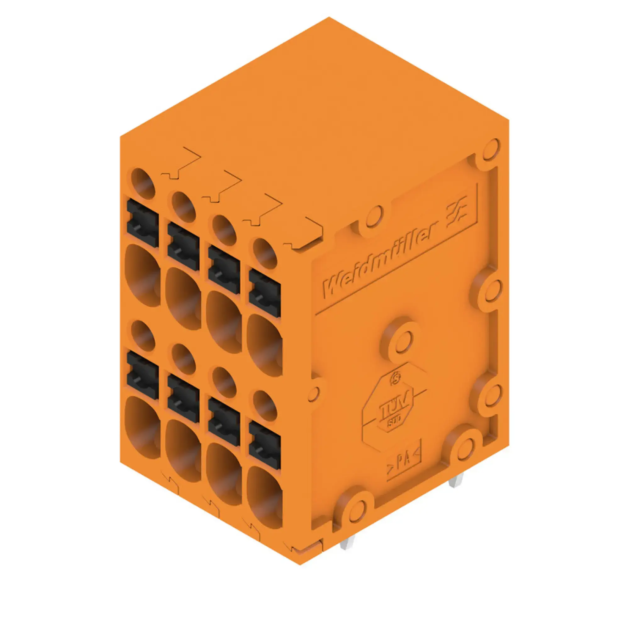 Weidmüller 2000960000 PCB terminal, 200 V, 17.5 A, Pitch in mm: 3.50, 1.5 mm², Number of poles: 8, PUSH IN with actuator, THT solder connection, 90°, Box (img_001) Weidmüller 2000960000 PCB terminal, 200 V, 17.5 A, Pitch in mm: 3.50, 1.5 mm², Number of poles: 8, PUSH IN with actuator, THT solder connection, 90°, Box (img_001)