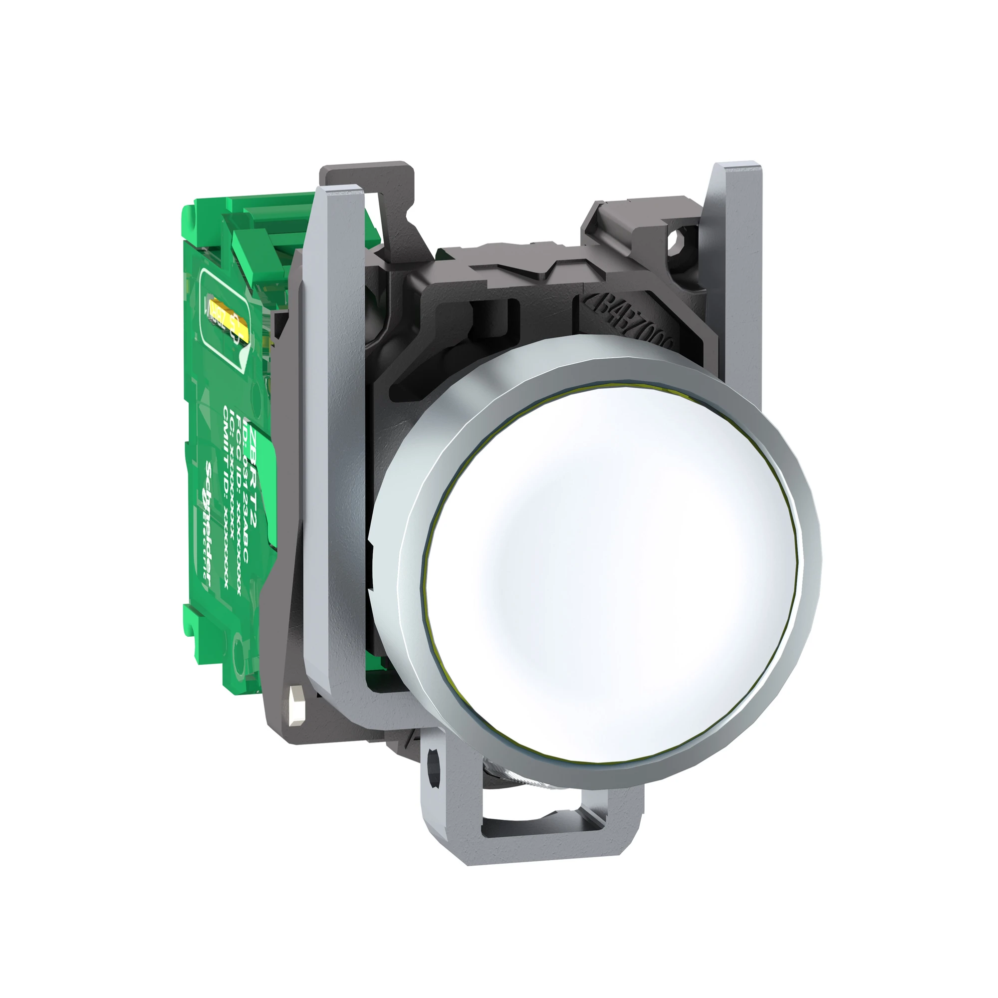 Schneider Electric ZB4RTA1 Wireless pushbutton, Harmony XB4R, metal, Ø22mm, battery-free, wireless, white (img_001)