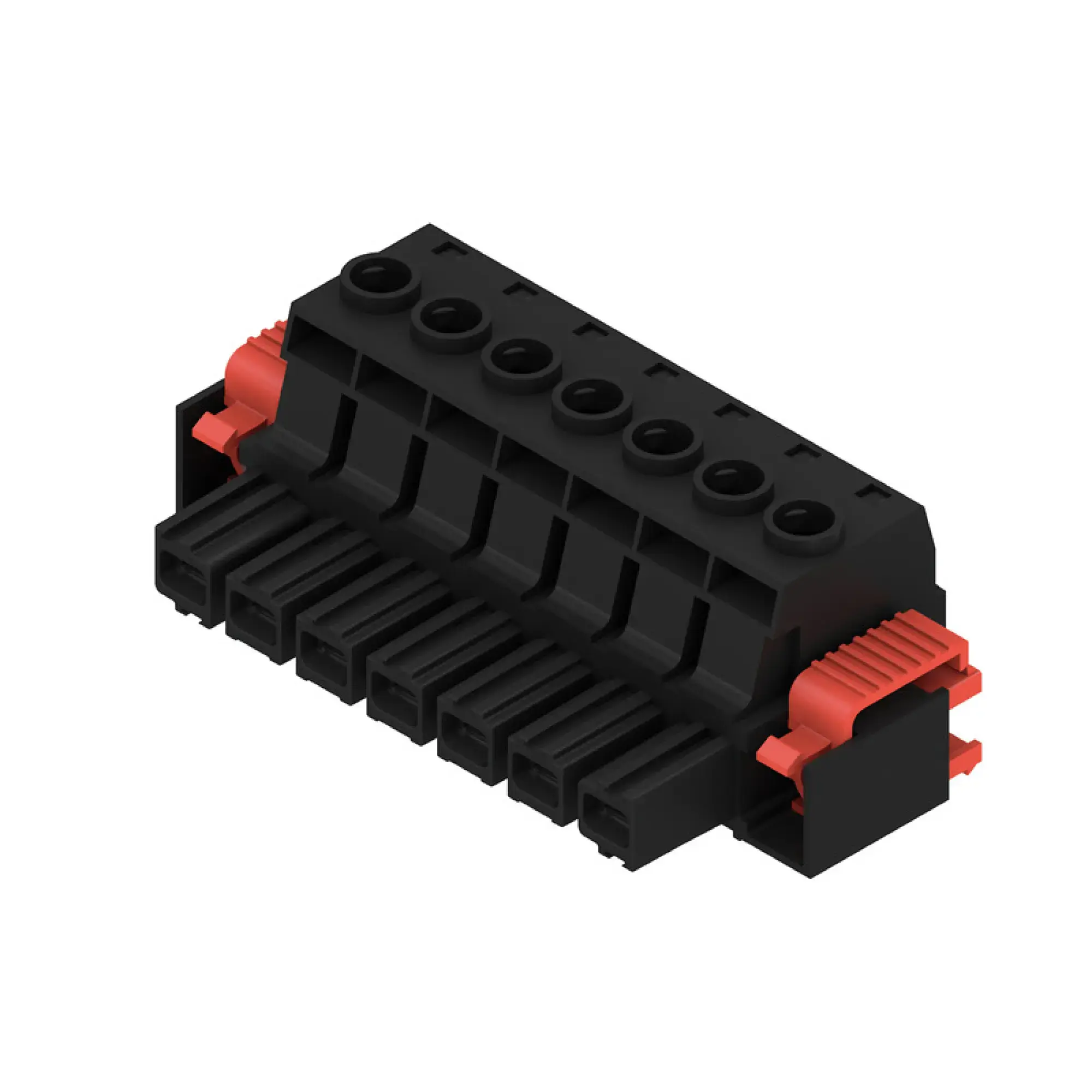 Weidmüller 1924670000 PCB connector (wire connection), 1000 V, 78.3 A, Pitch in mm: 10.16, 16 mm², Number of poles: 7, Clamping yoke connection, Box (img_001)