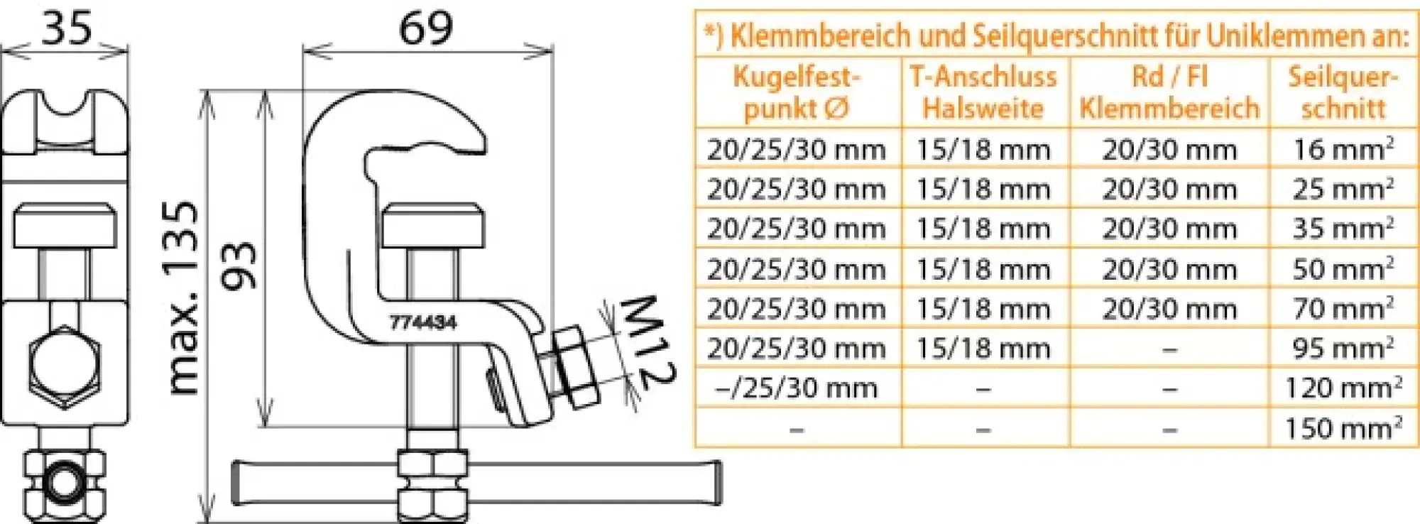 Dehn 774434 Universal earthing clamp K 20/25 Fl 20 T 15mm with tommy bar (img_002) Dehn 774434 Universal earthing clamp K 20/25 Fl 20 T 15mm with tommy bar (img_002)