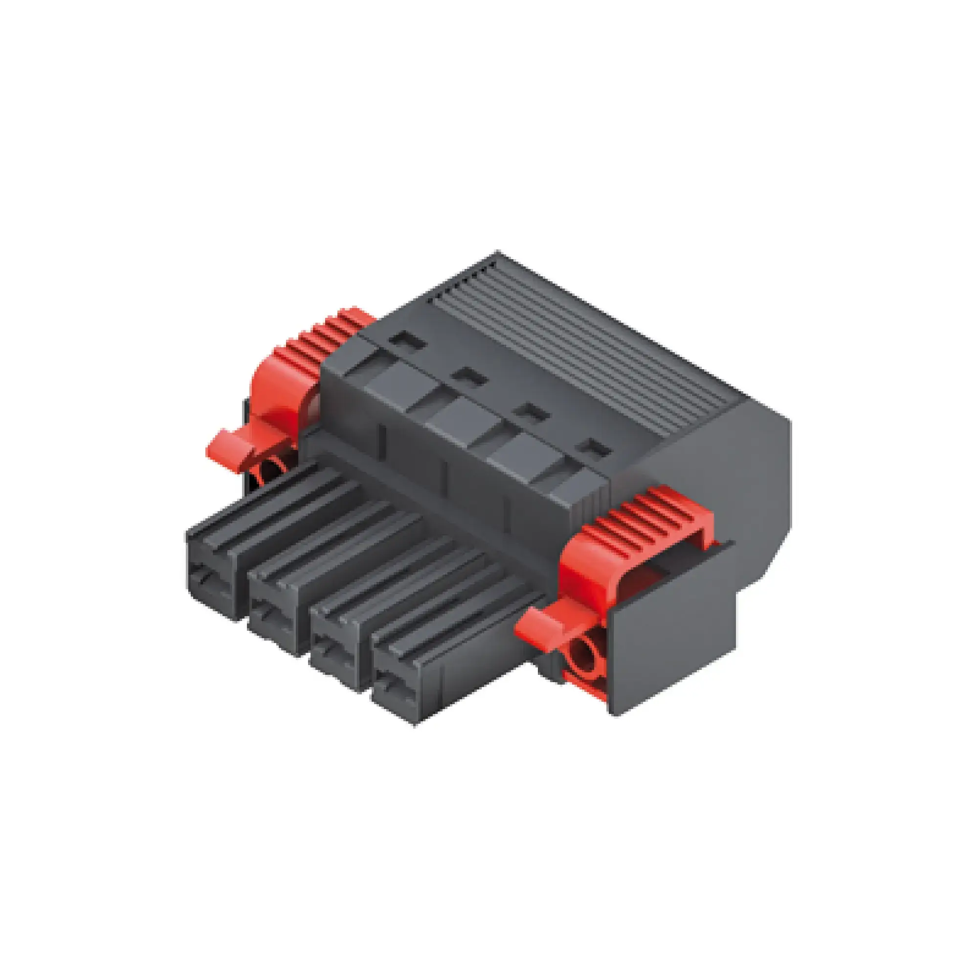 Weidmüller 1060470000 PCB connector (wire connection), 1000 V, 57 A, Pitch in mm: 7.62, 10 mm², Number of poles: 4, PUSH IN without actuator, Tension-clamp connection, Box (img_001)